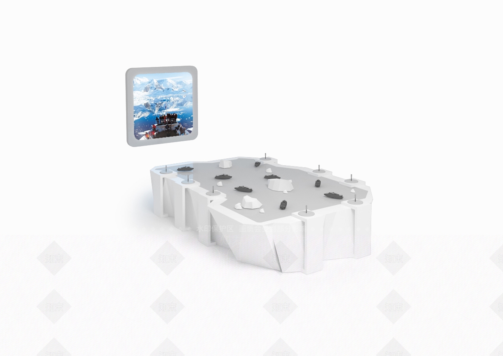 现代工业科技展厅3D模型下载【ID:1198001988】