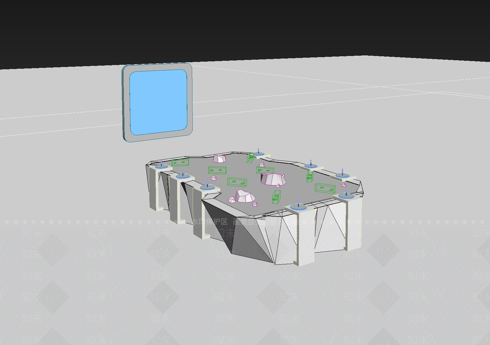 现代工业科技展厅3D模型下载【ID:1198001988】