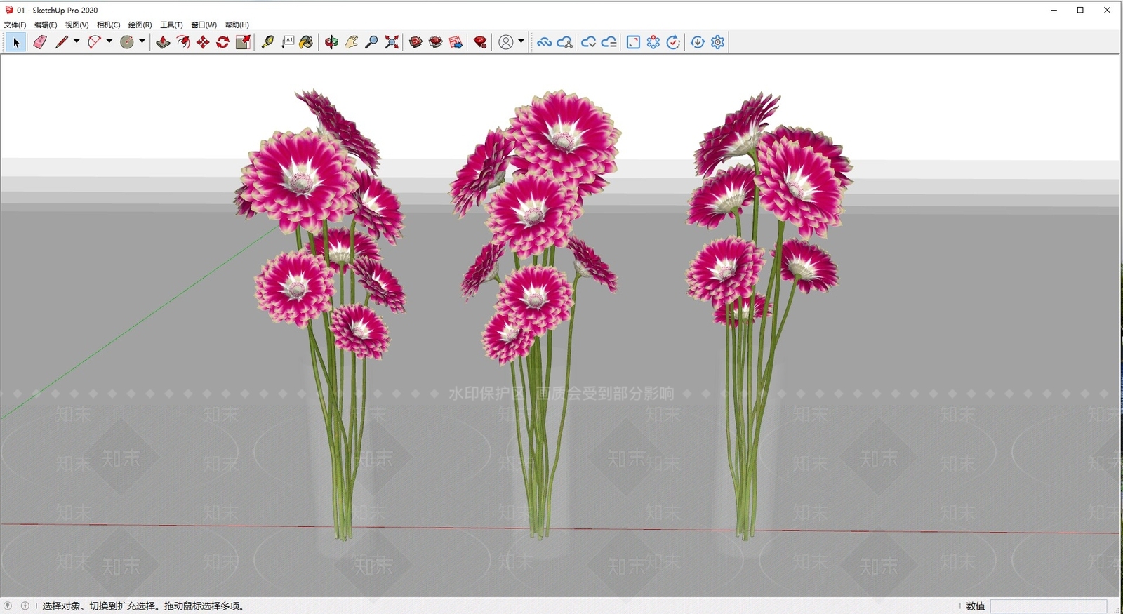 花草SU模型下载【ID:1198007256】