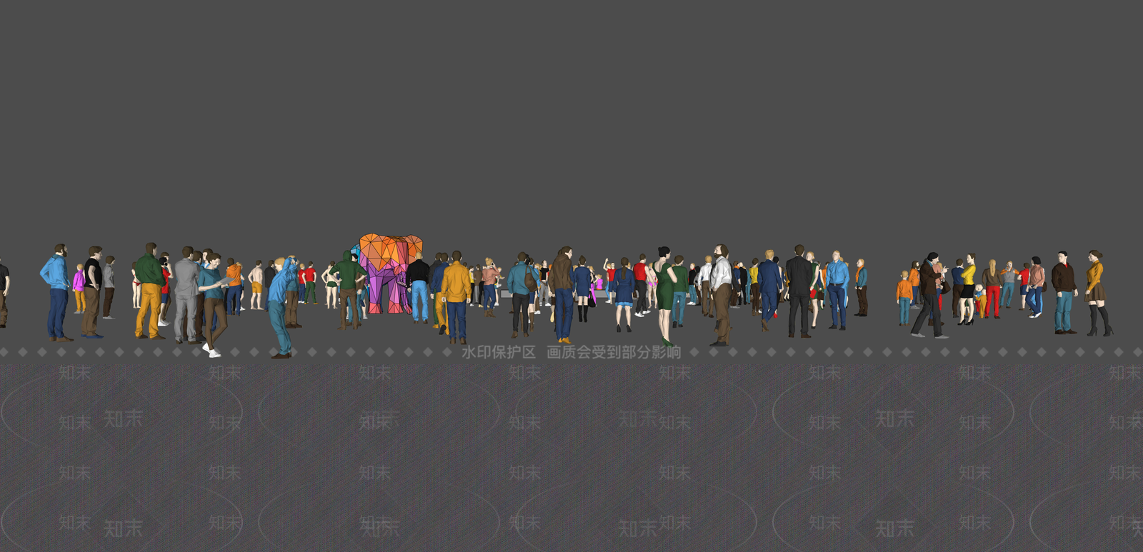 多人SU模型下载【ID:1198011820】