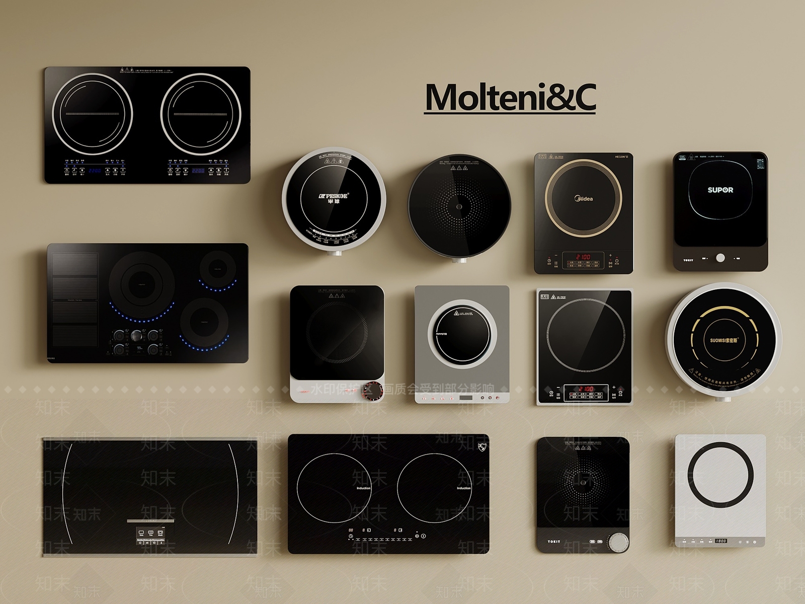 电磁炉SU模型下载【ID:1198012538】