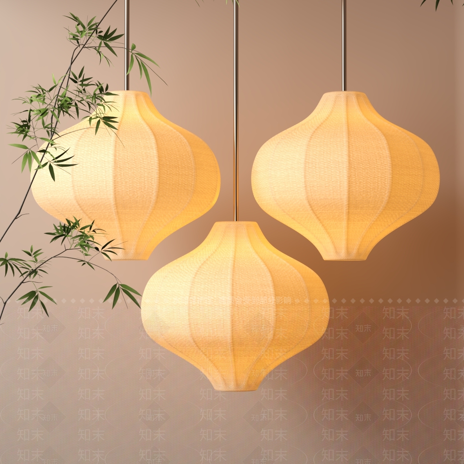 现代新中式灯笼SU模型下载【ID:1198017820】