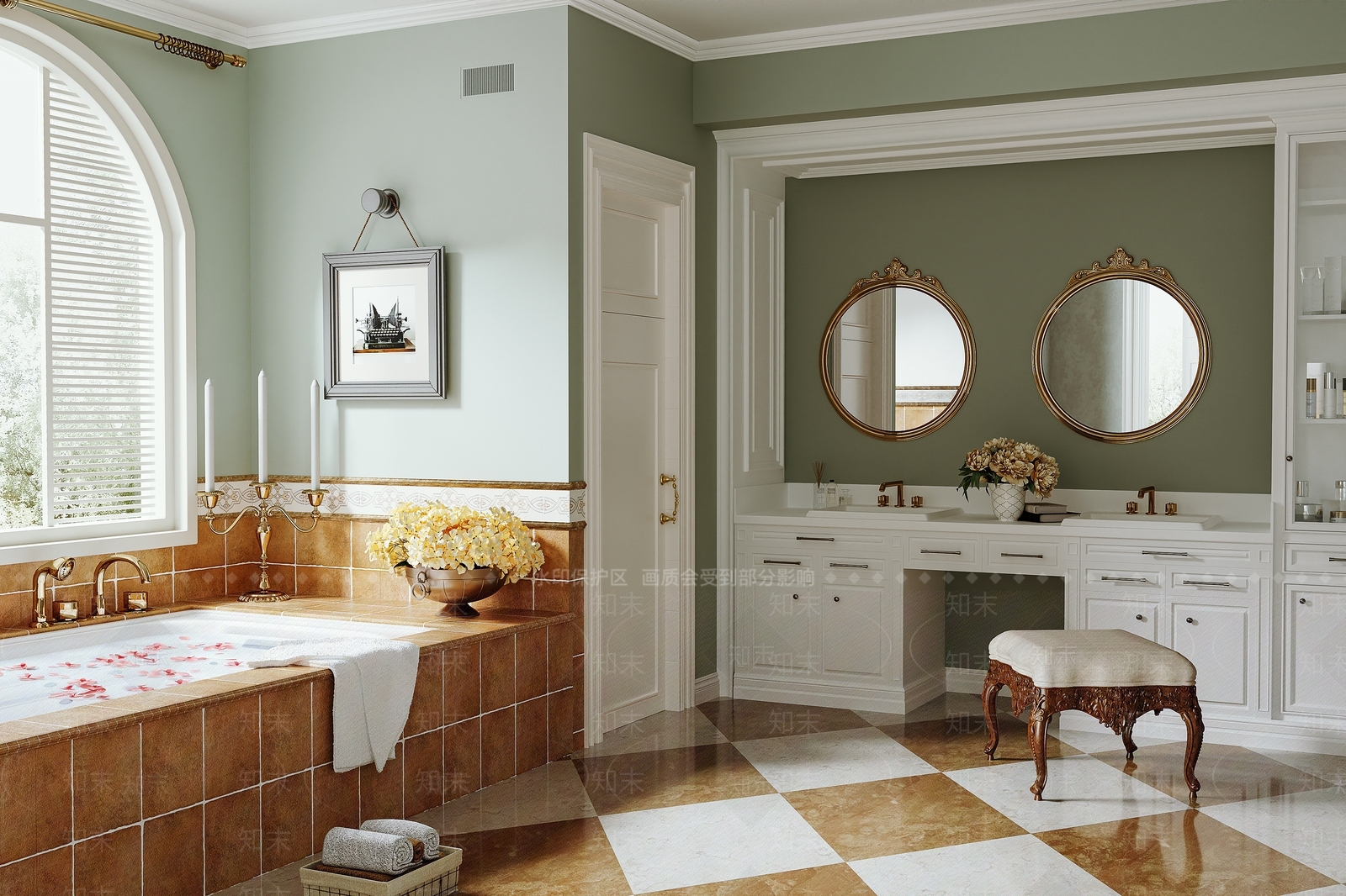 美式卫生间3D模型下载【ID:1198020760】