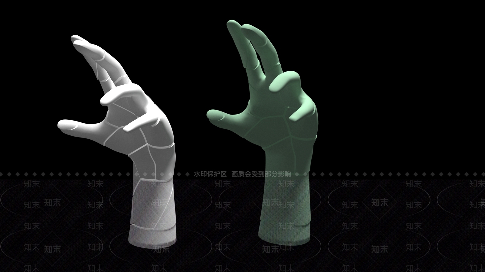 现代景观雕塑3D模型下载【ID:1198030137】