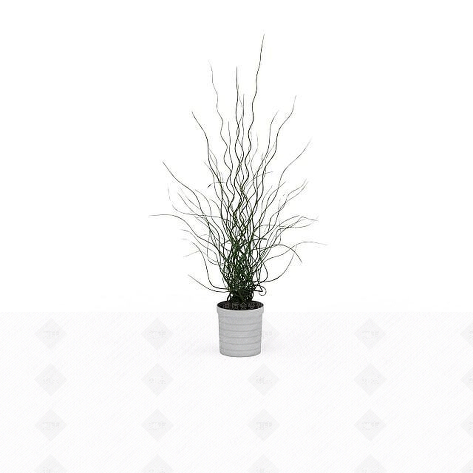 现代简易花盆陈设品3D模型下载【ID:1198031670】