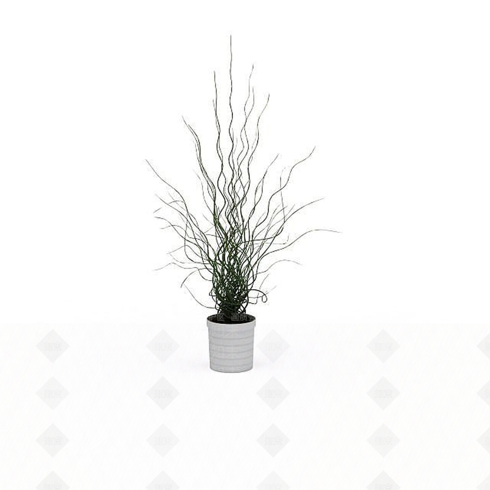 现代简易花盆陈设品3D模型下载【ID:1198031670】