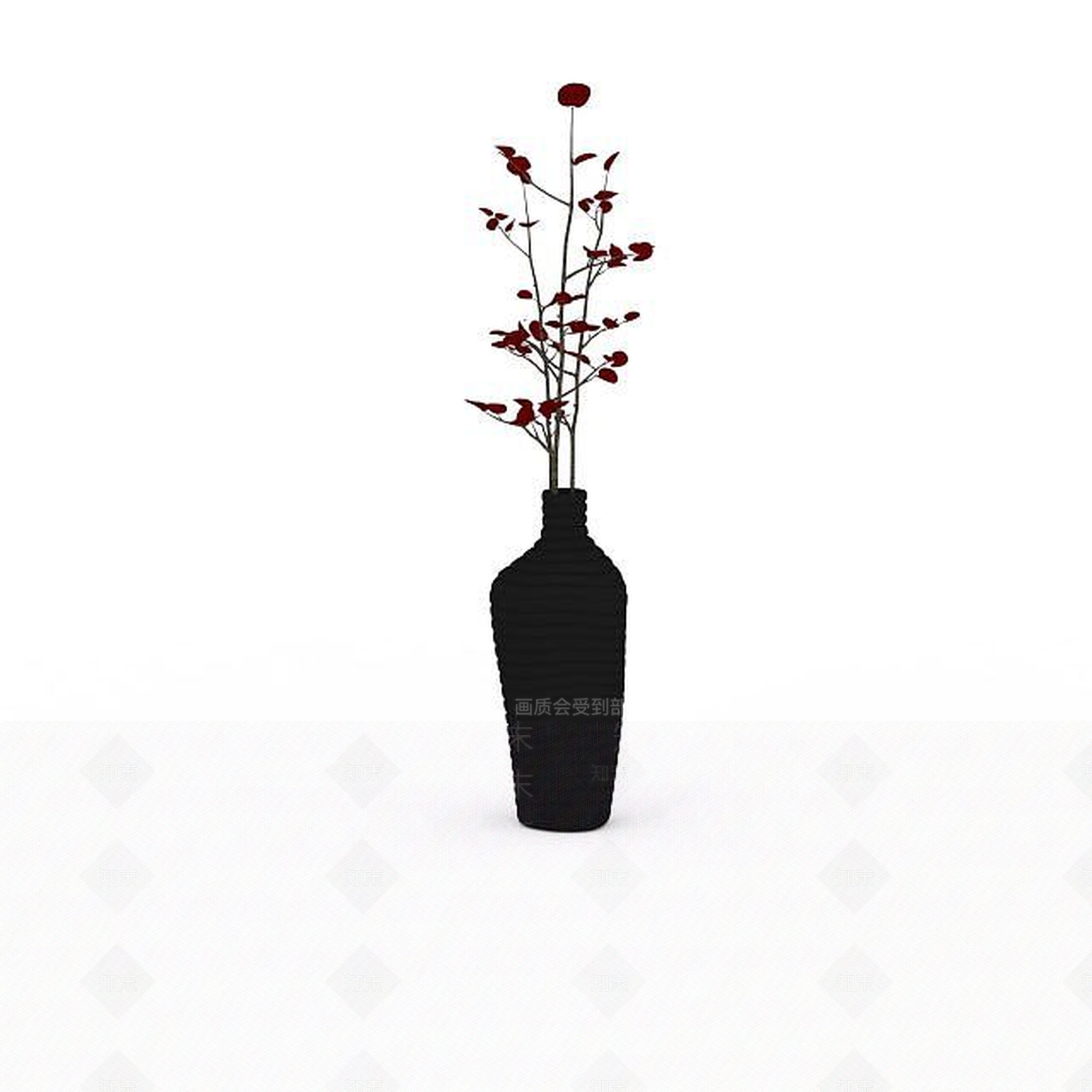 现代插花装饰花瓶3D模型下载【ID:1198032519】