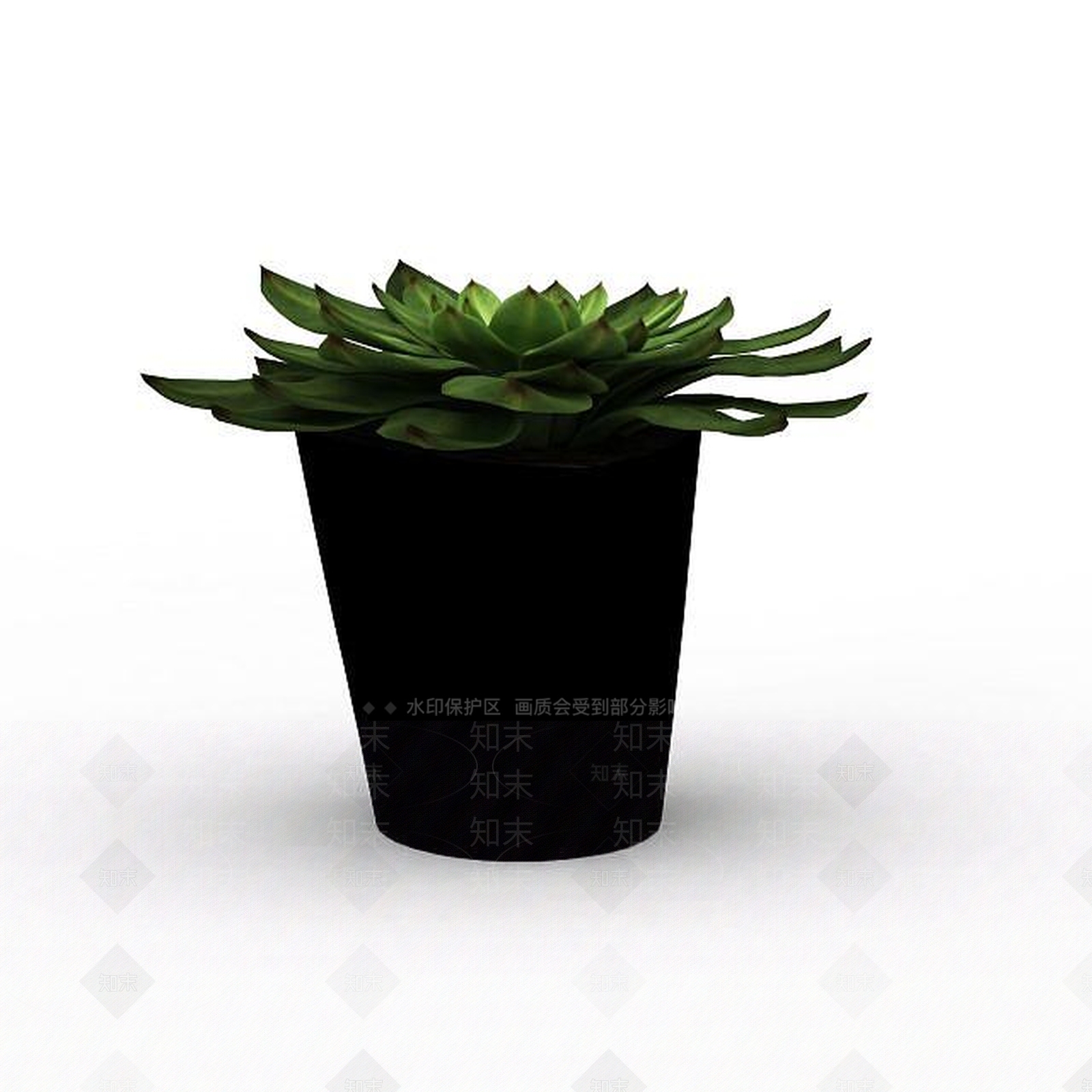 现代室内绿植盆景3D模型下载【ID:1198032715】