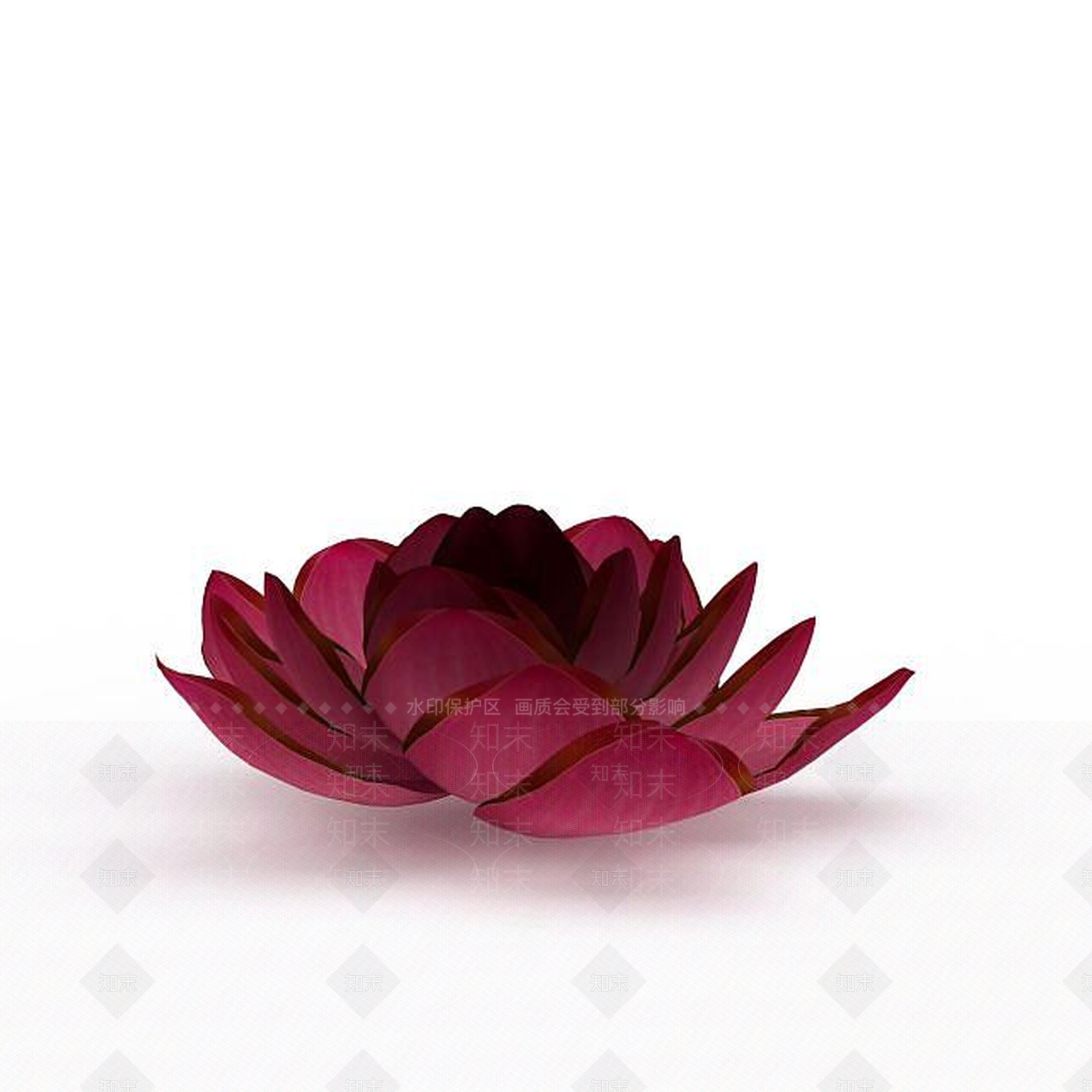 现代荷花装饰3D模型下载【ID:1198033491】
