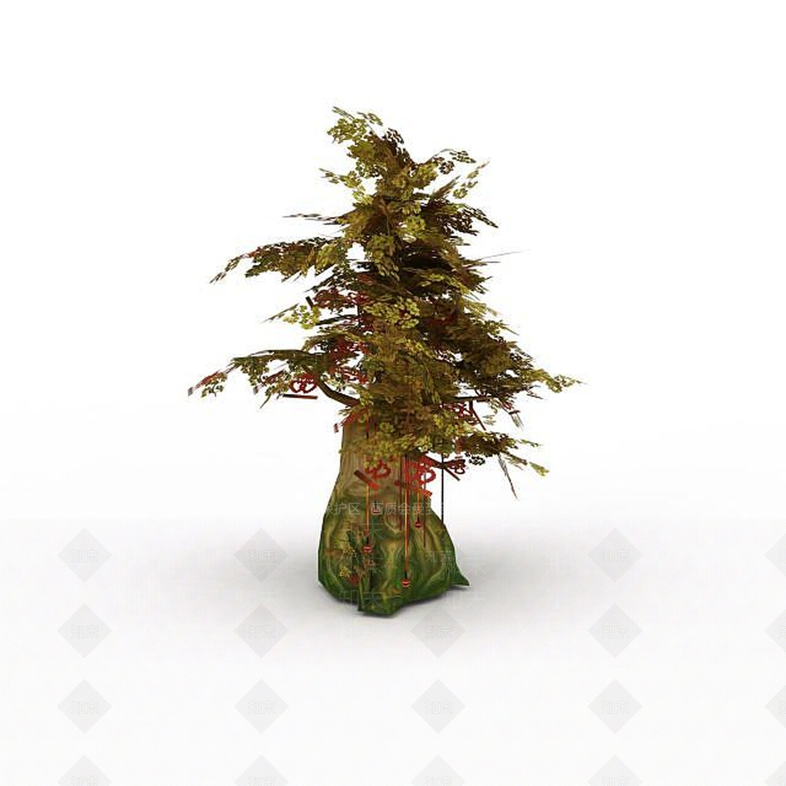 现代许愿树3D模型下载【ID:1198033872】