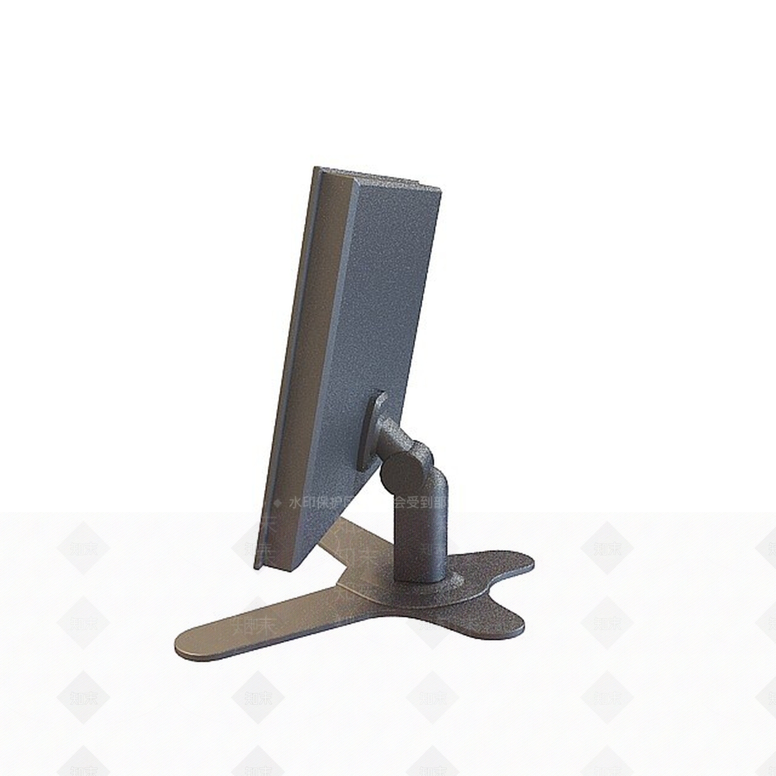 现代带支架液晶电脑3D模型下载【ID:1198036456】