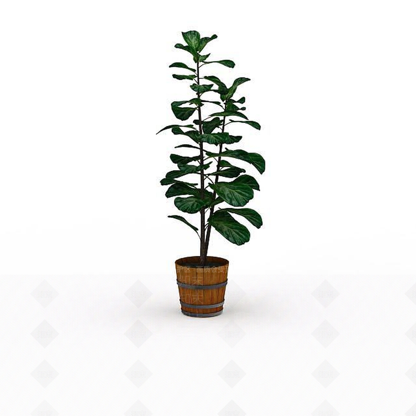 现代办公司盆花3D模型下载【ID:1198037278】