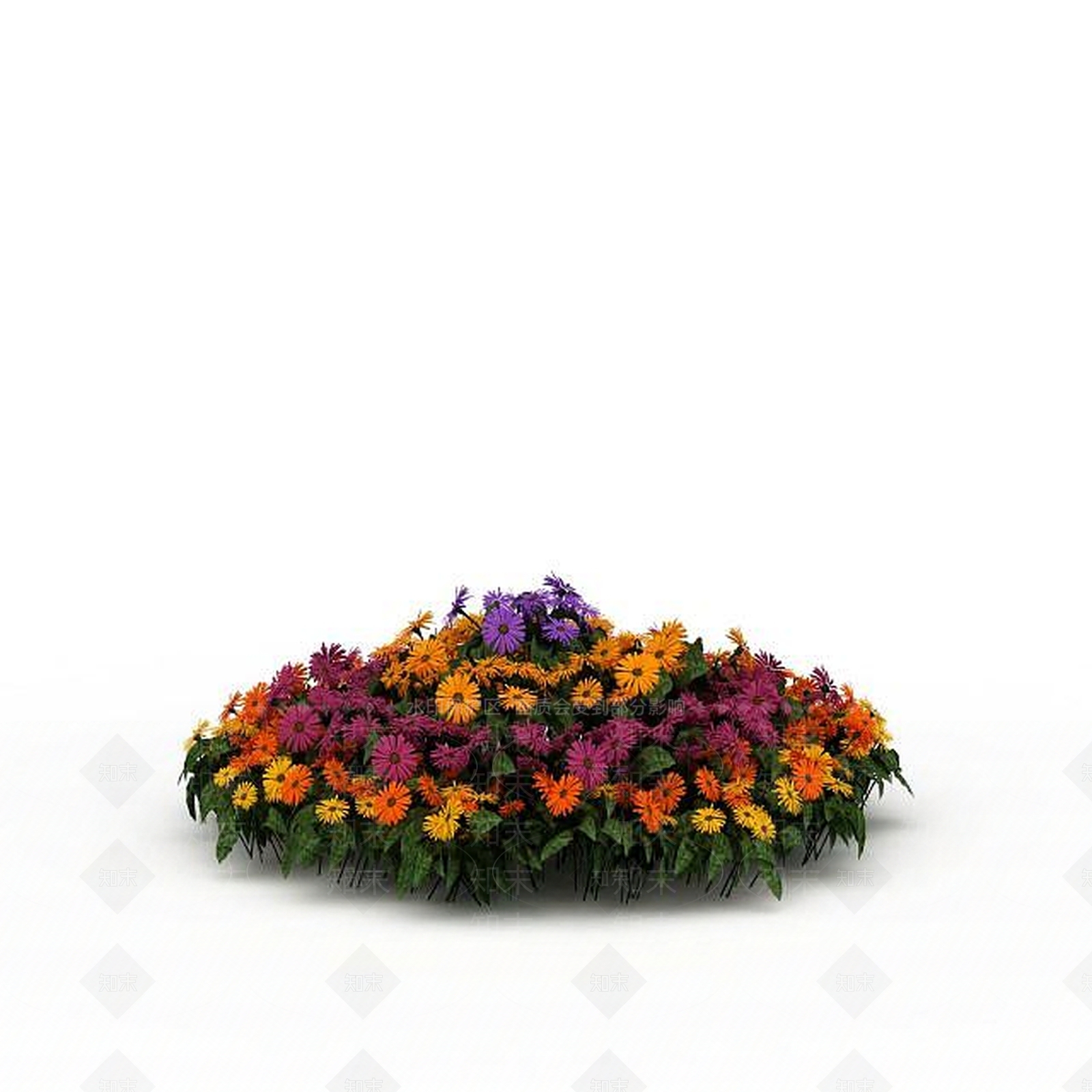 现代装饰花草3D模型下载【ID:1198037547】