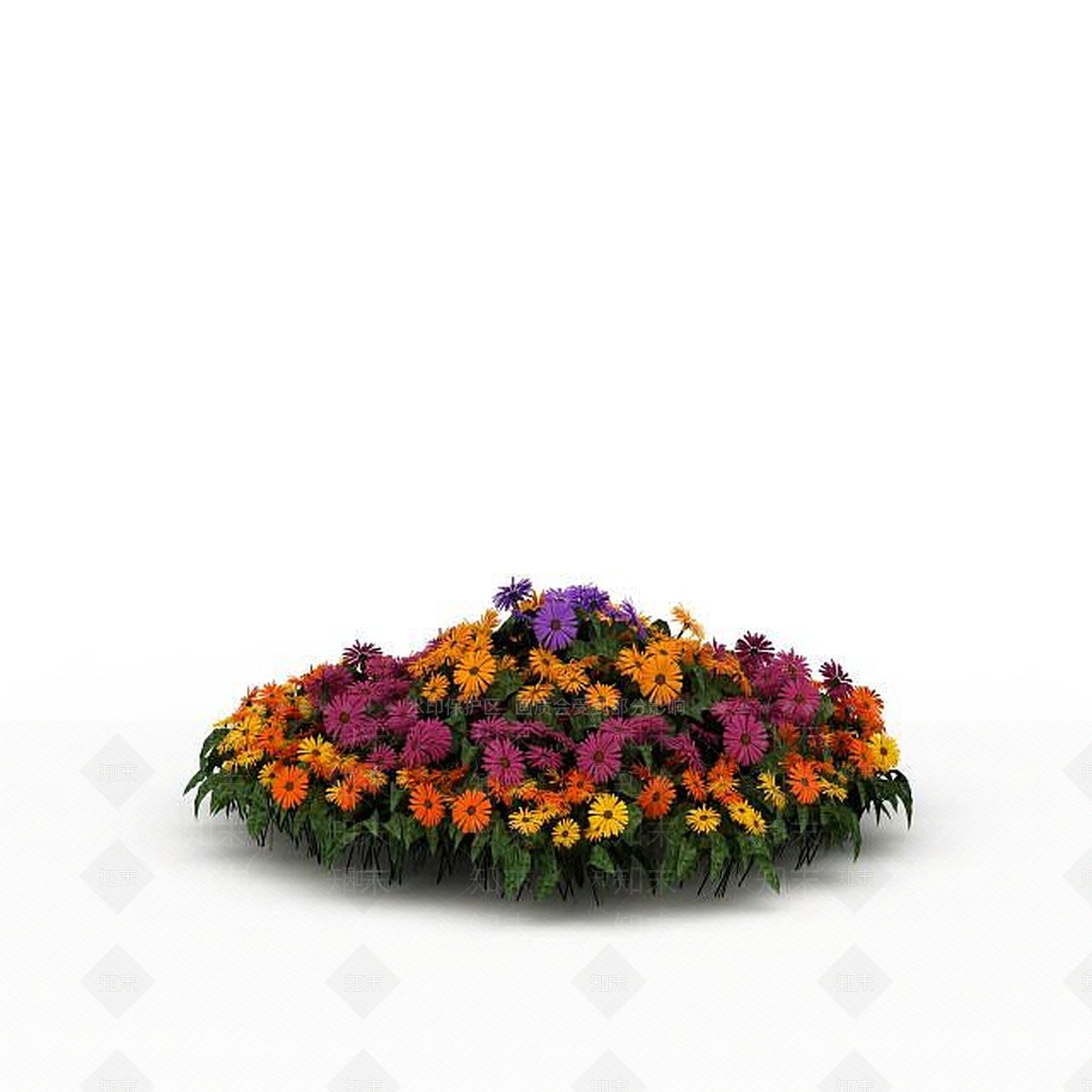 现代装饰花草3D模型下载【ID:1198037547】