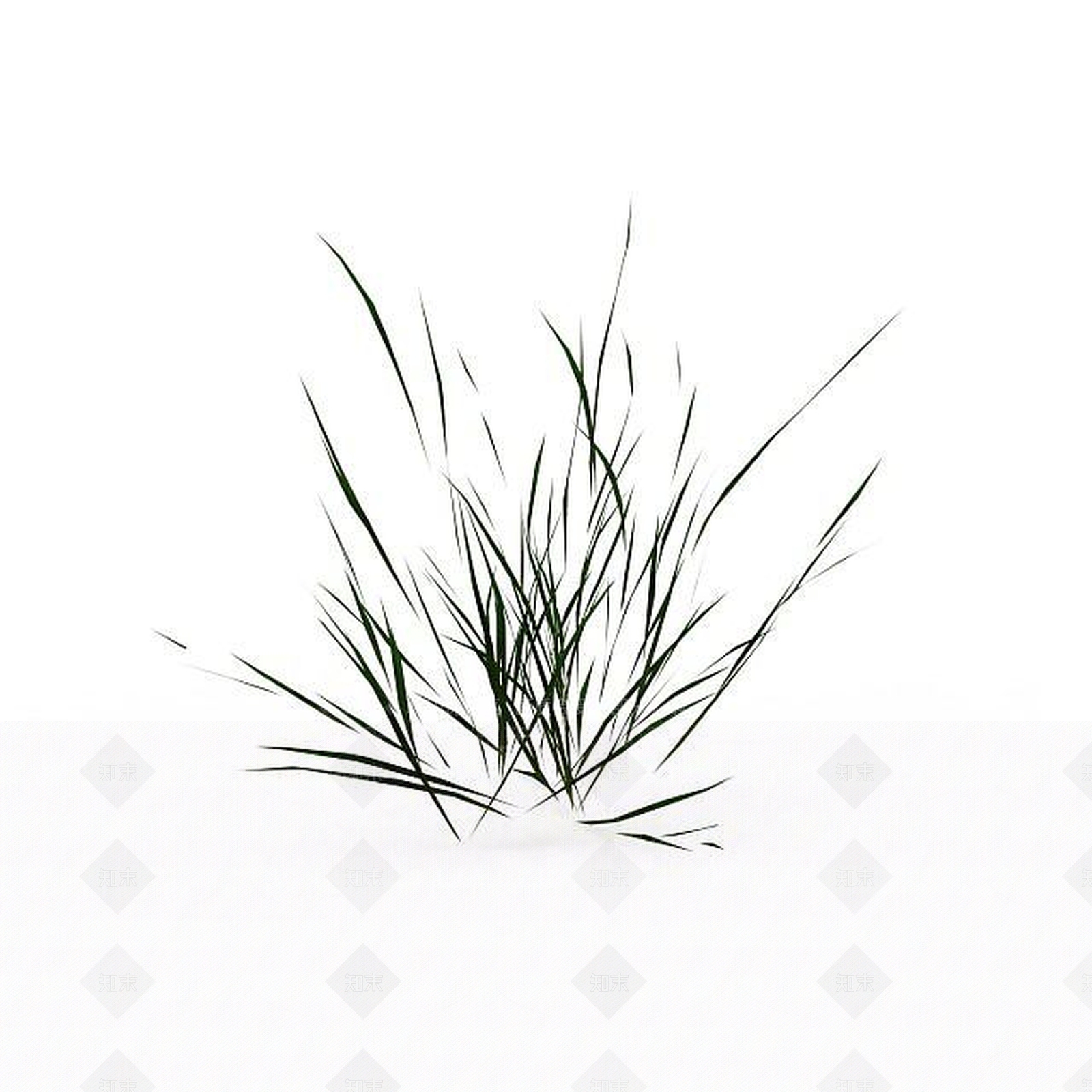 现代绿草3D模型下载【ID:1198037674】