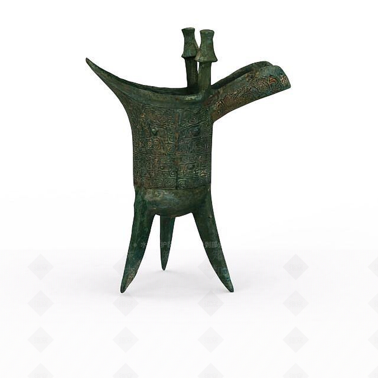 现代青铜爵3D模型下载【ID:1198041931】