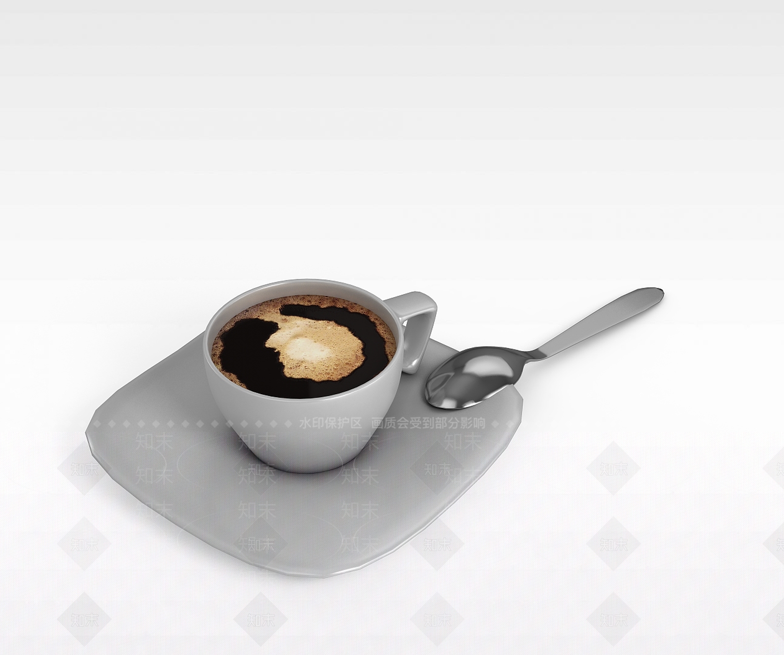 现代咖啡杯3D模型下载【ID:1198042319】