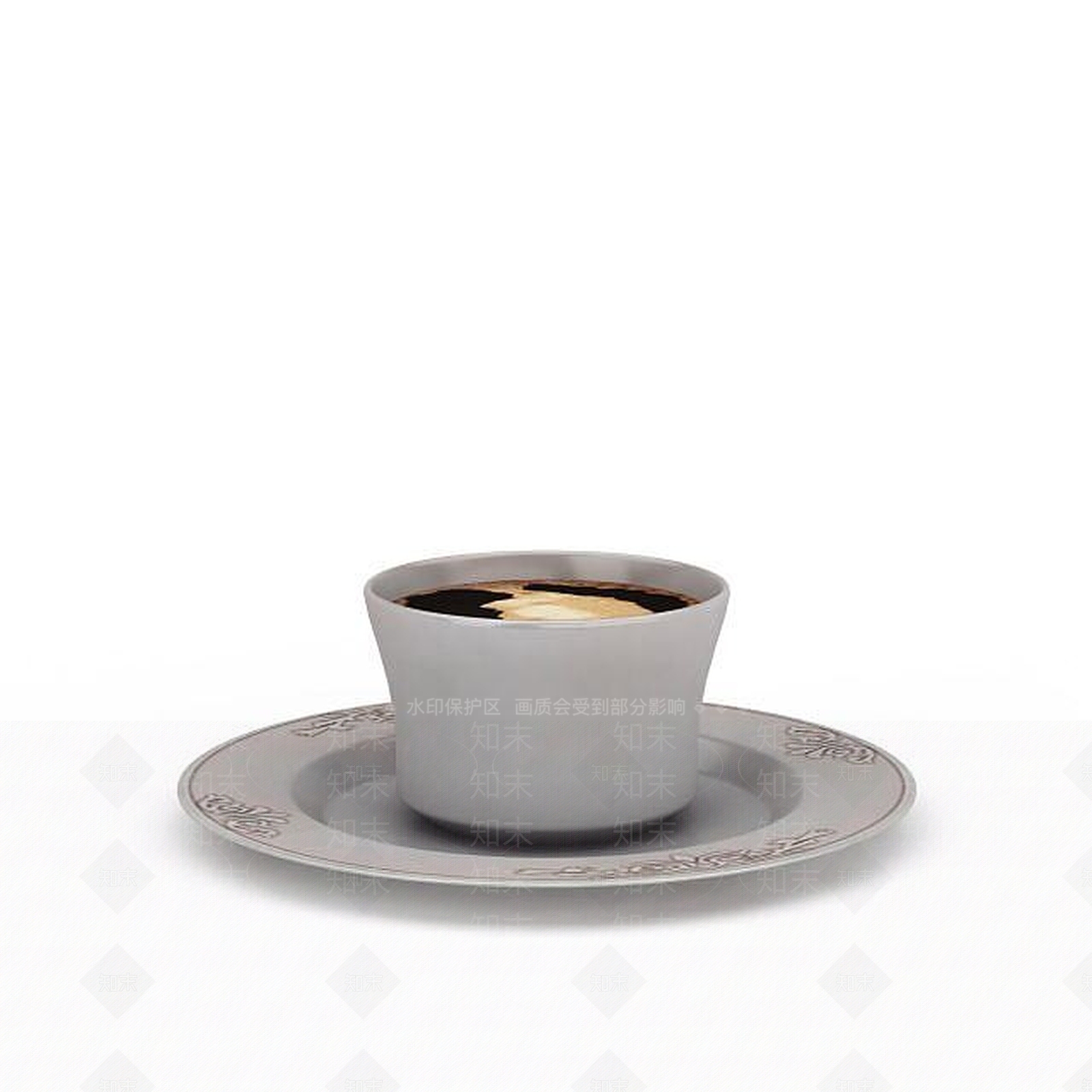 现代咖啡杯子3D模型下载【ID:1198042465】