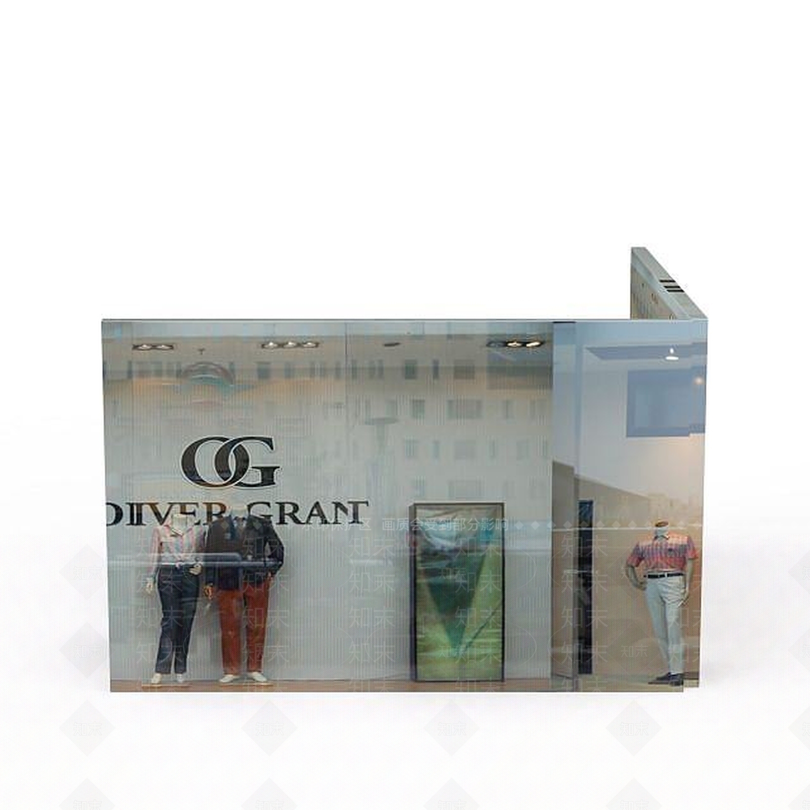 现代服装展示3D模型下载【ID:1198043507】