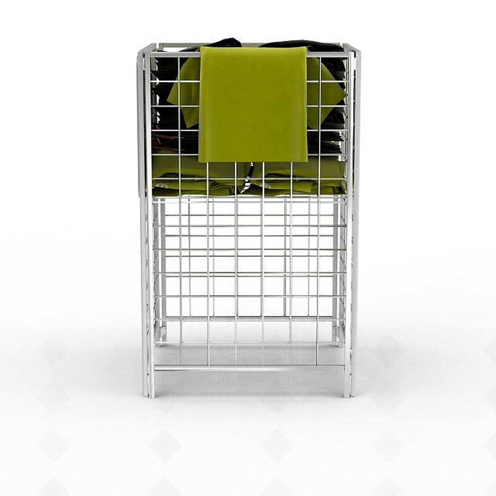 现代超市衣服架子3D模型下载【ID:1198043896】