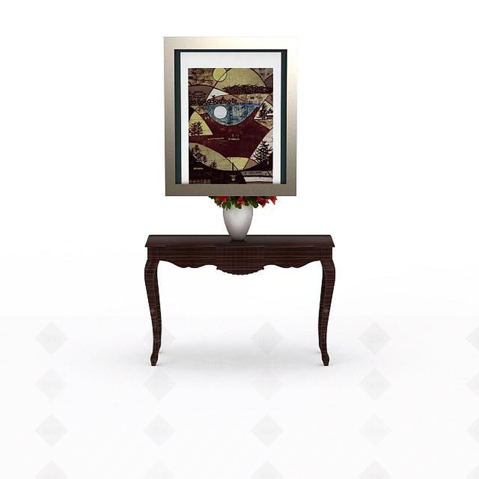现代客厅桌子3D模型下载【ID:1198044075】