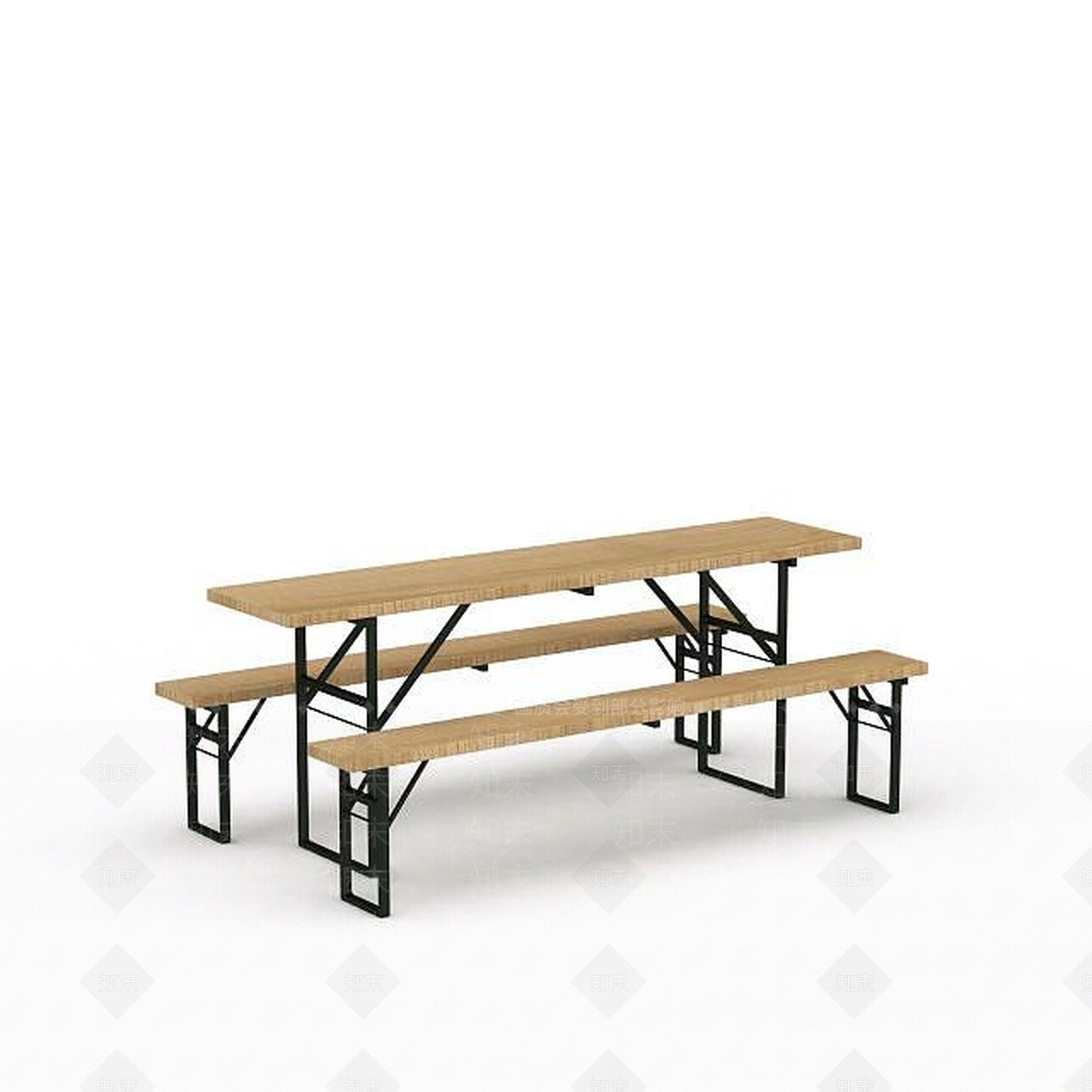 现代庭院休闲桌椅3D模型下载【ID:1198044805】
