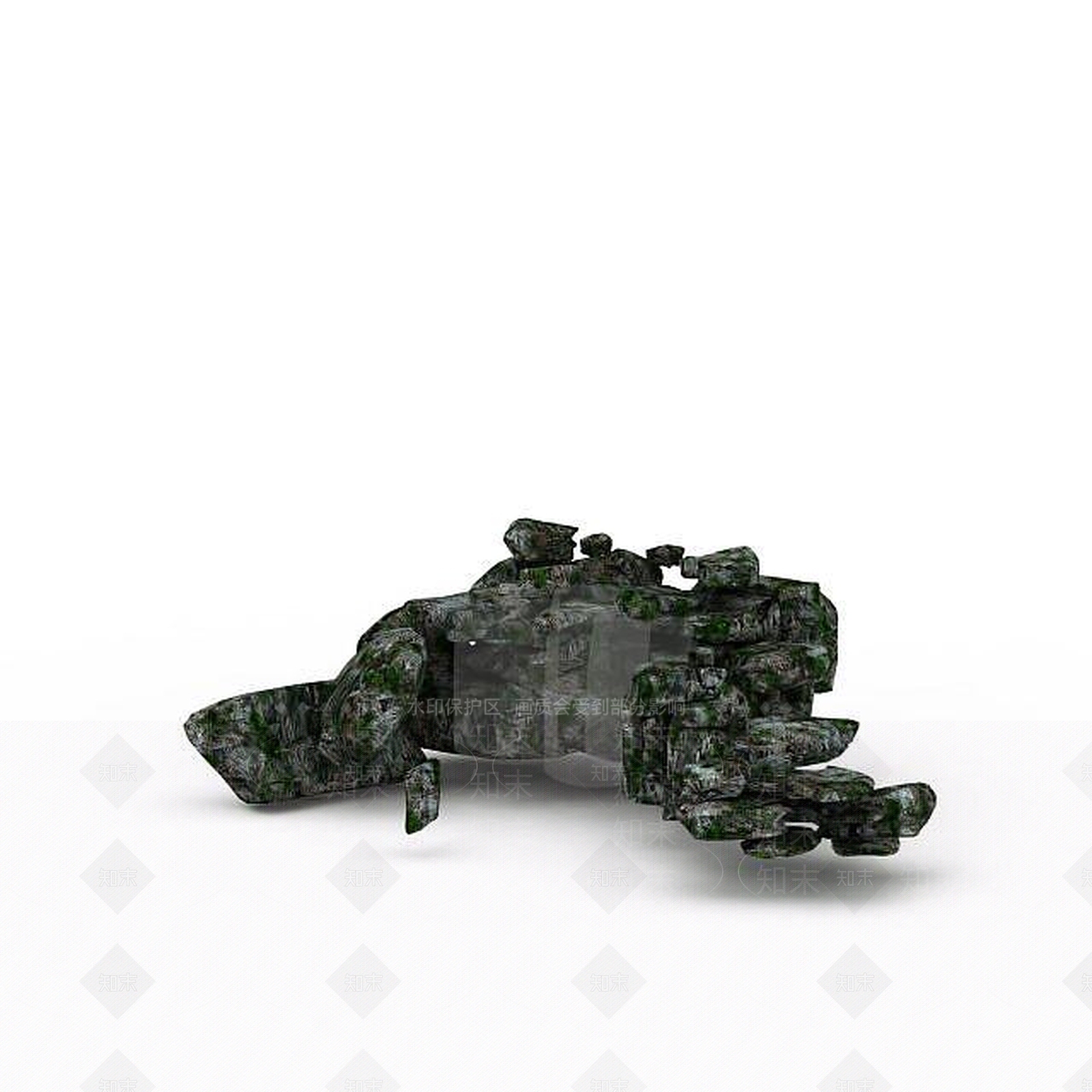 现代景观石头3D模型下载【ID:1198045012】