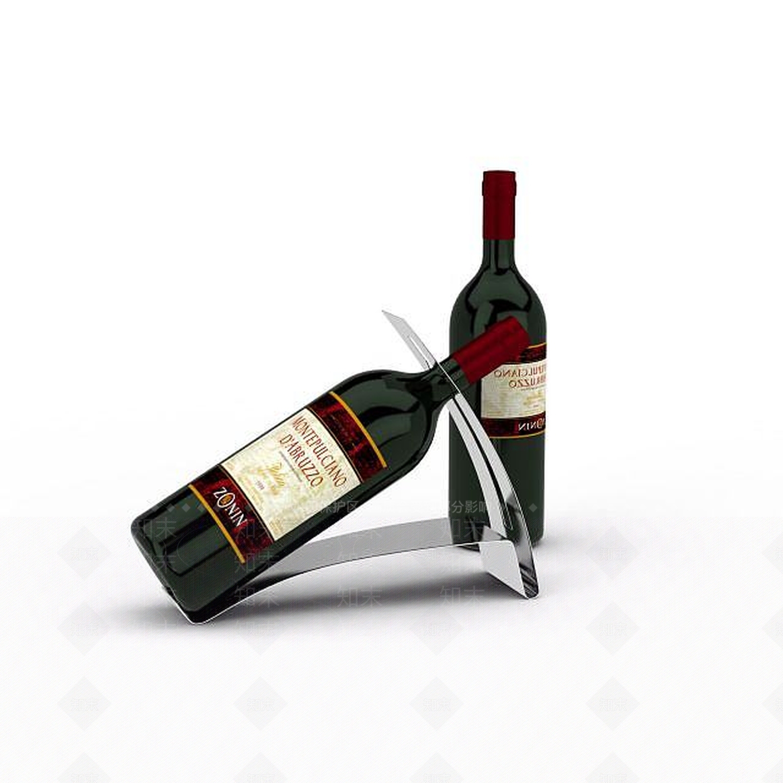 现代红酒瓶3D模型下载【ID:1198045087】