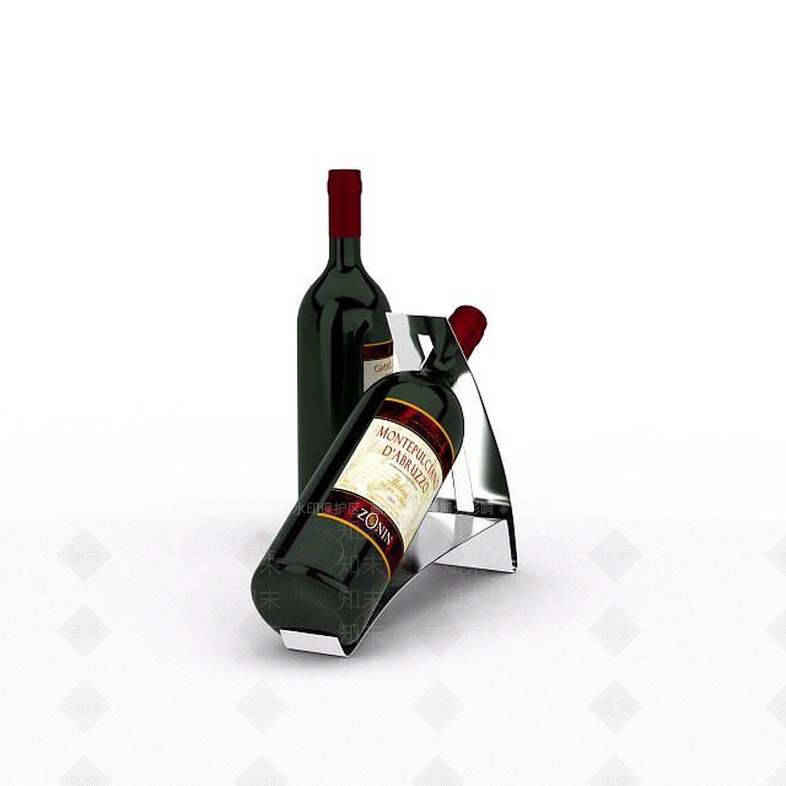 现代红酒瓶3D模型下载【ID:1198045087】
