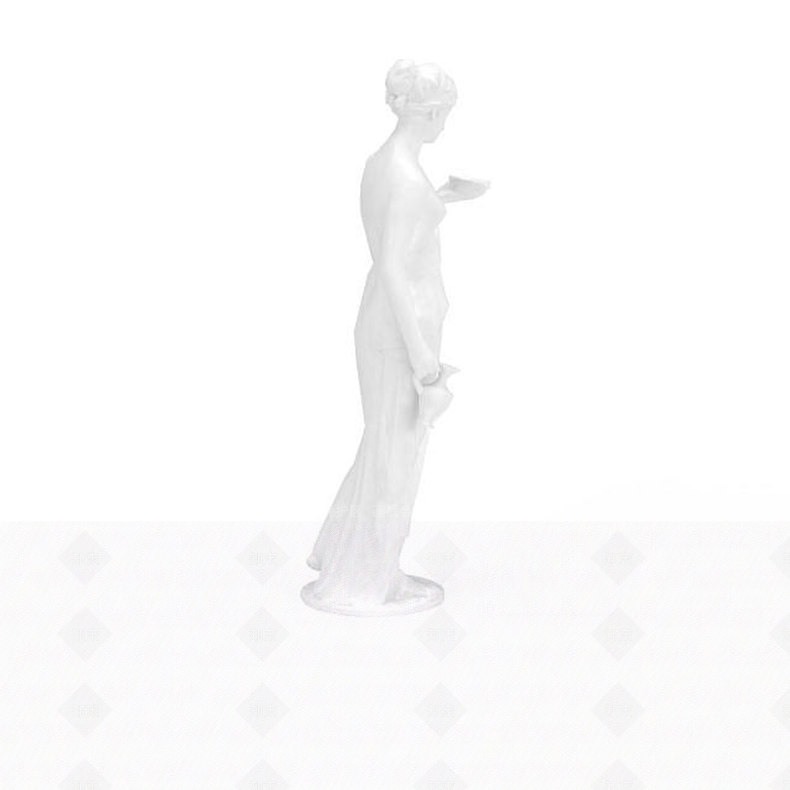 现代女人雕塑3D模型下载【ID:1198045502】