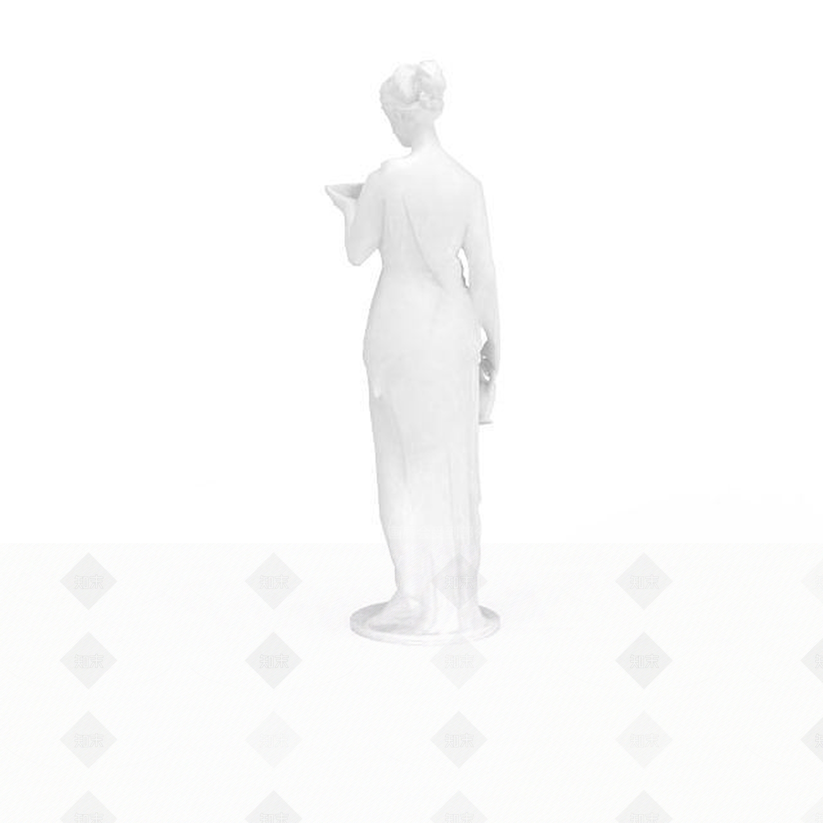 现代女人雕塑3D模型下载【ID:1198045502】
