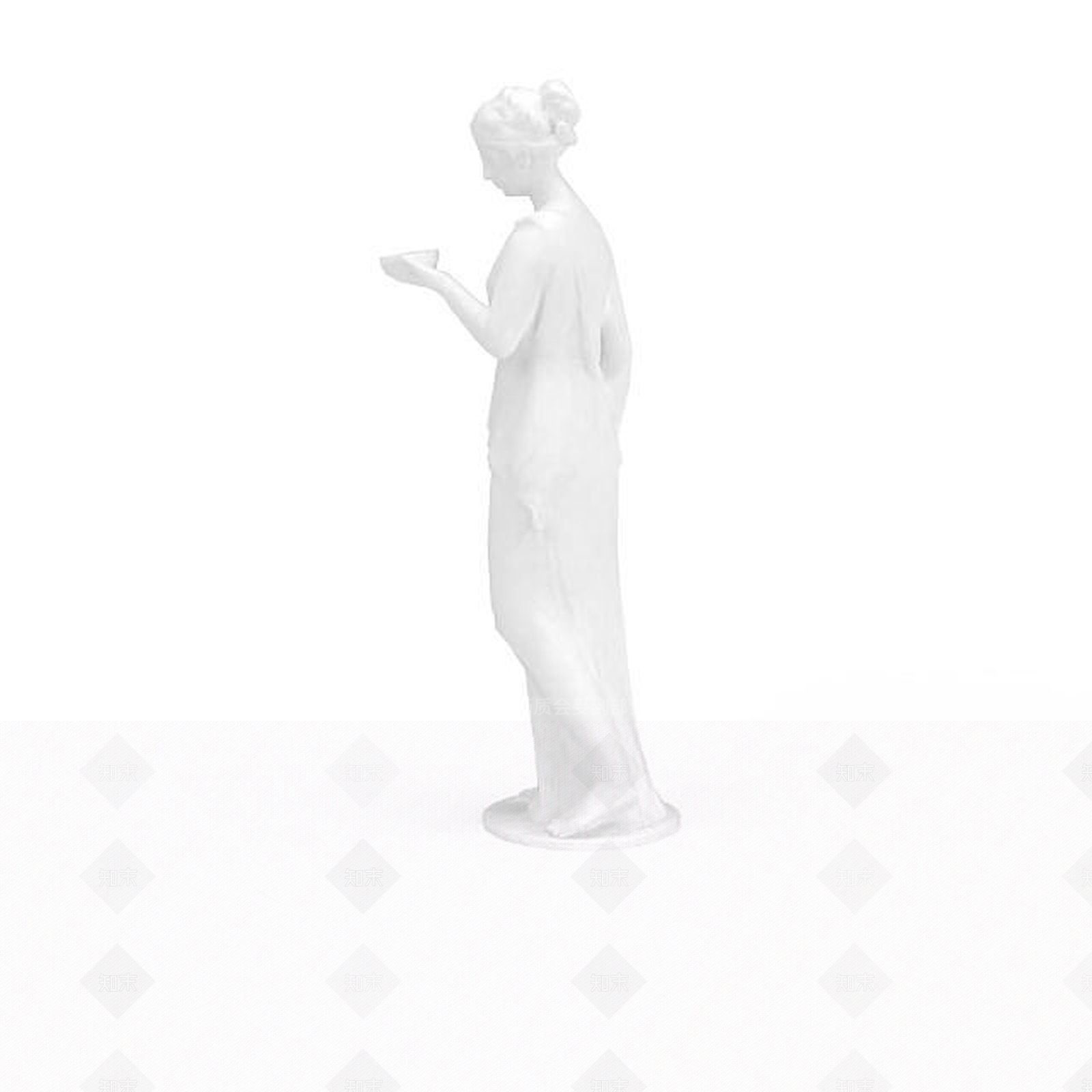 现代女人雕塑3D模型下载【ID:1198045502】