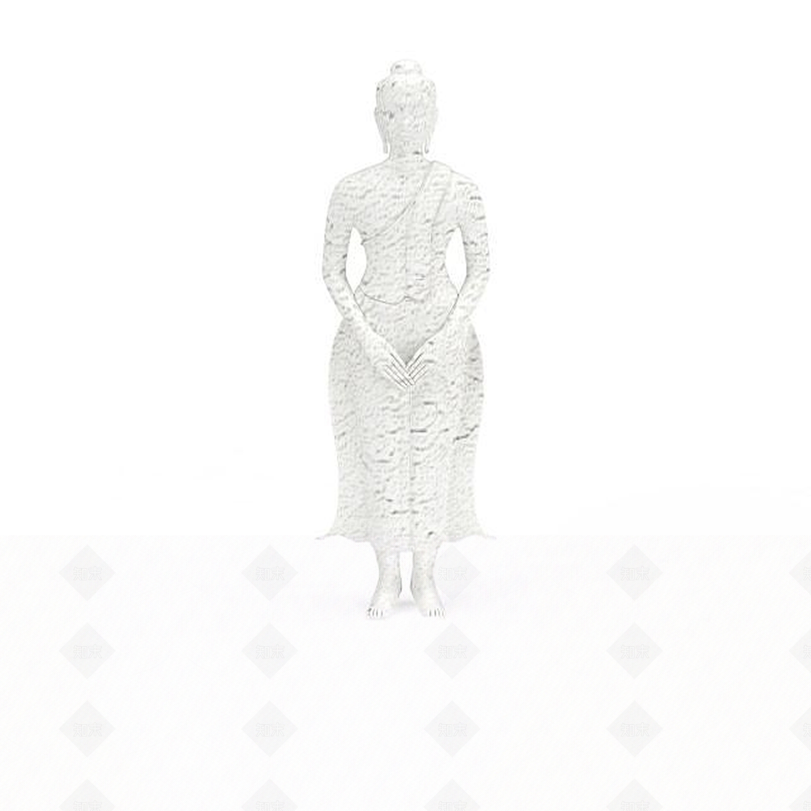 现代人物雕塑3D模型下载【ID:1198045670】