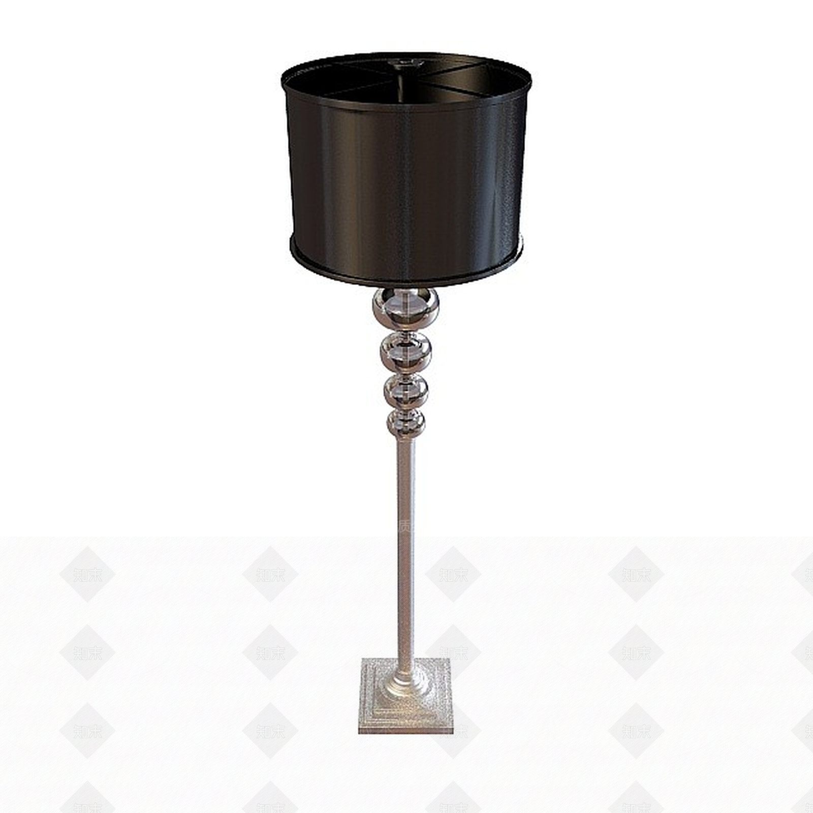 现代客厅水晶落地灯3D模型下载【ID:1198046524】