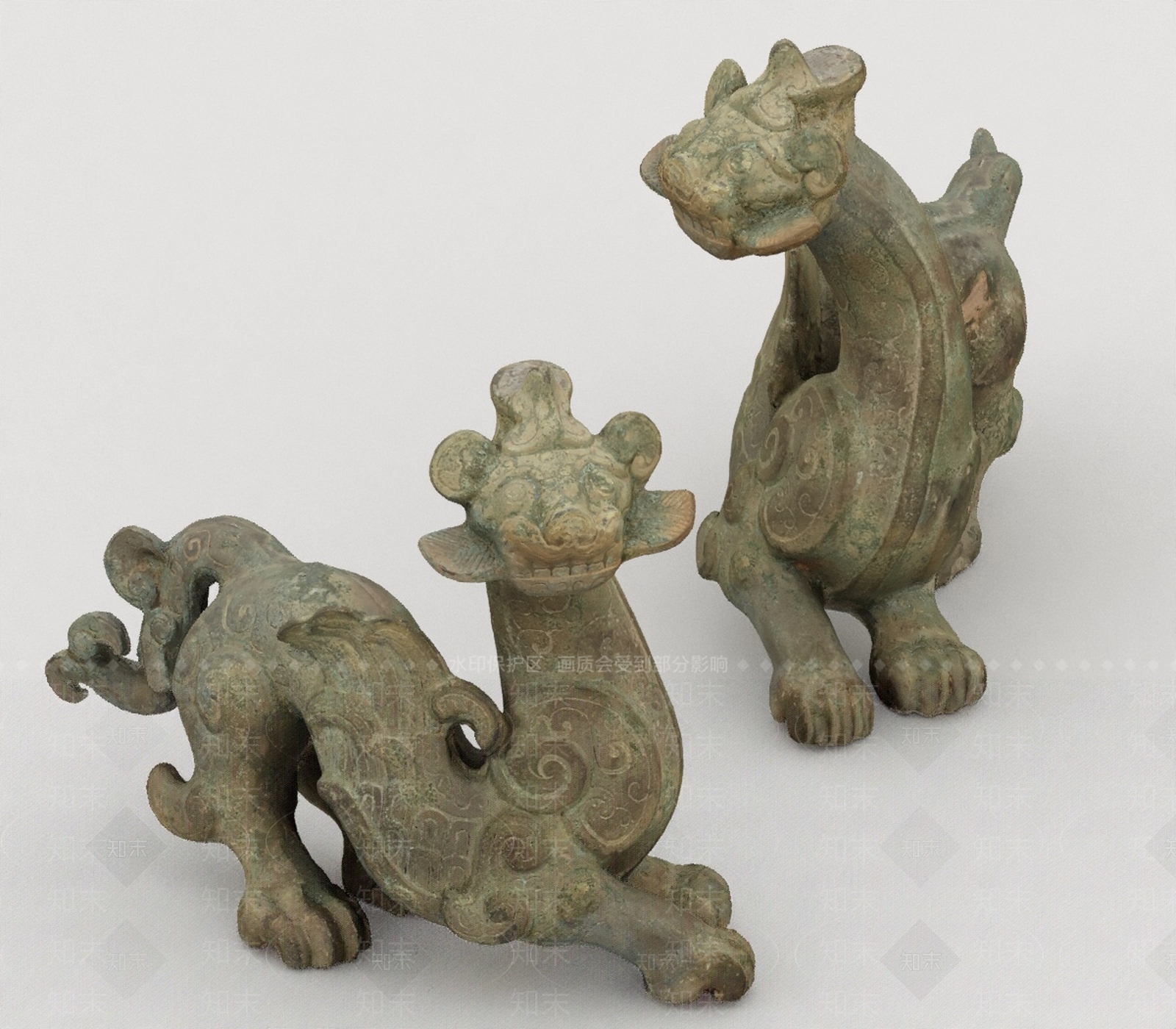 现代摆件组合3D模型下载【ID:1198047634】