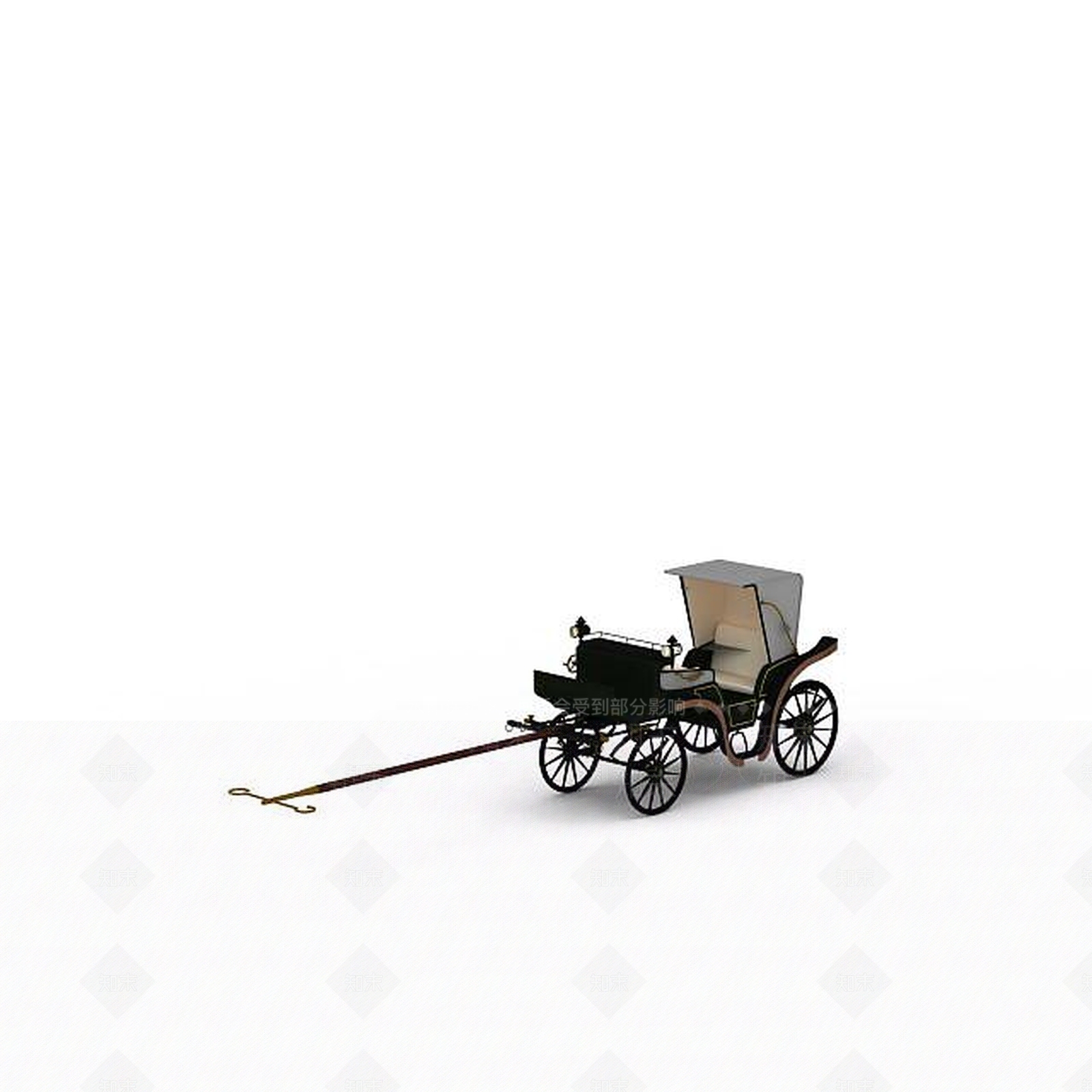 现代老式马车3D模型下载【ID:1198047940】