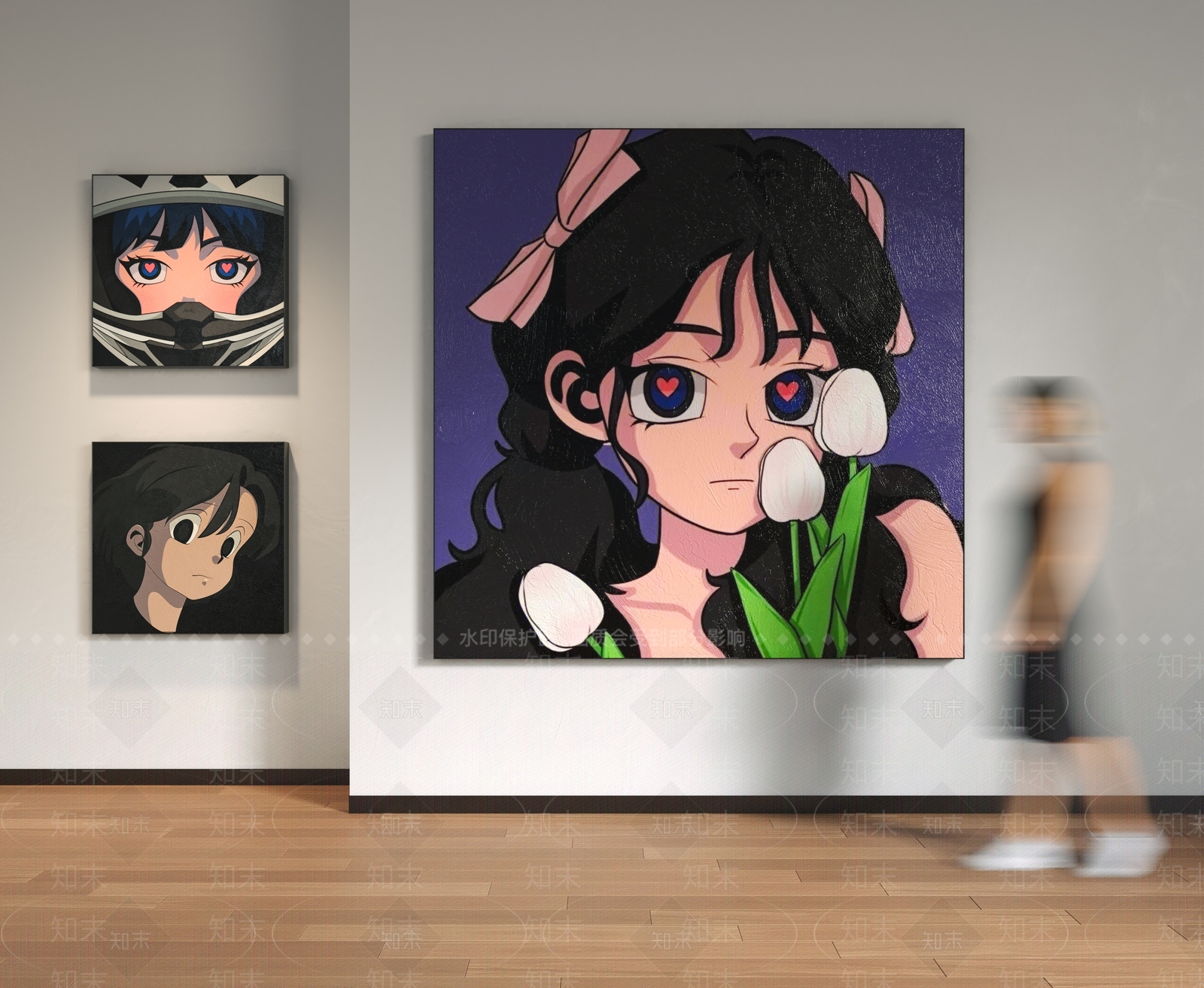 现代极简挂画3D模型下载【ID:1198048847】
