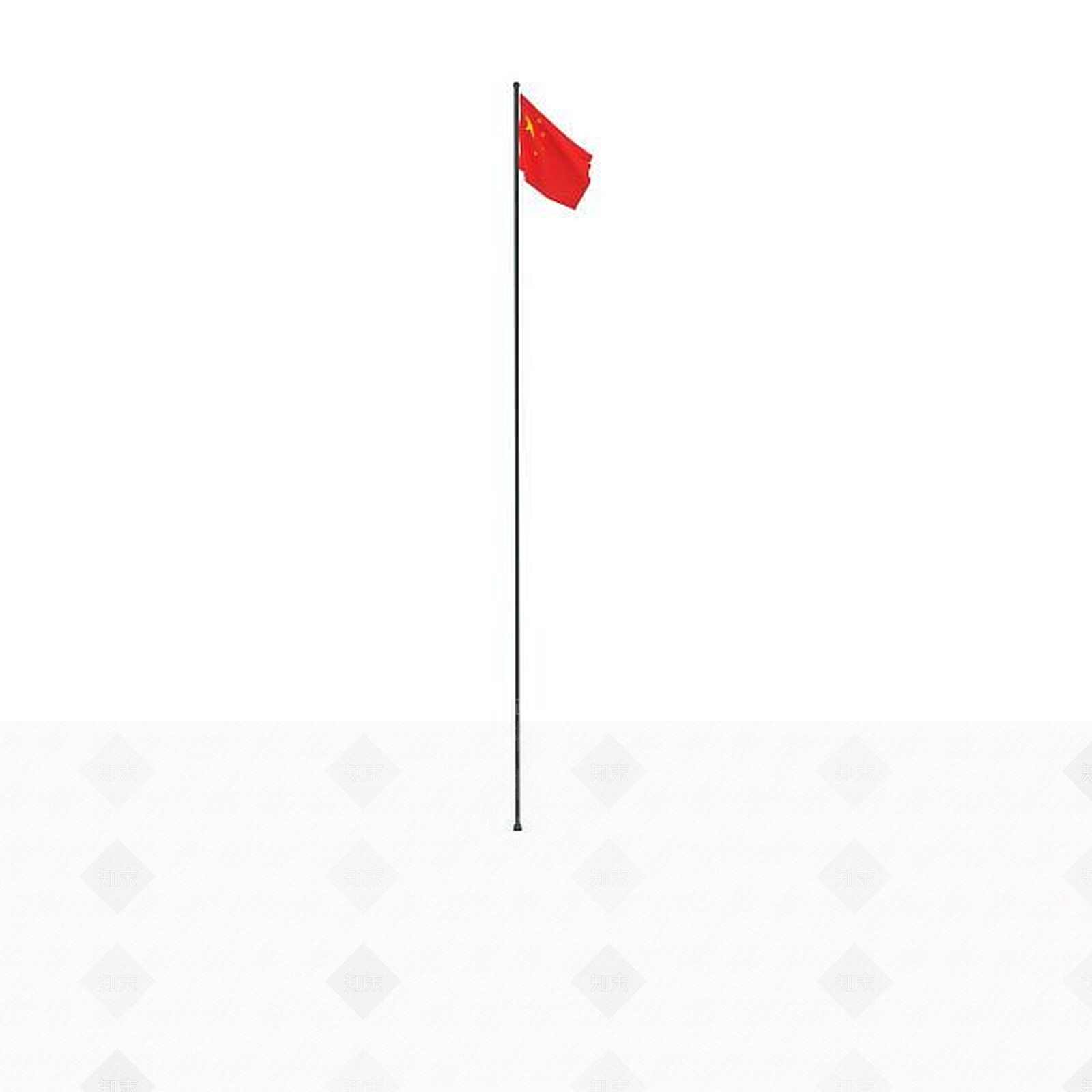 现代中国国旗旗杆3D模型下载【ID:1198048603】