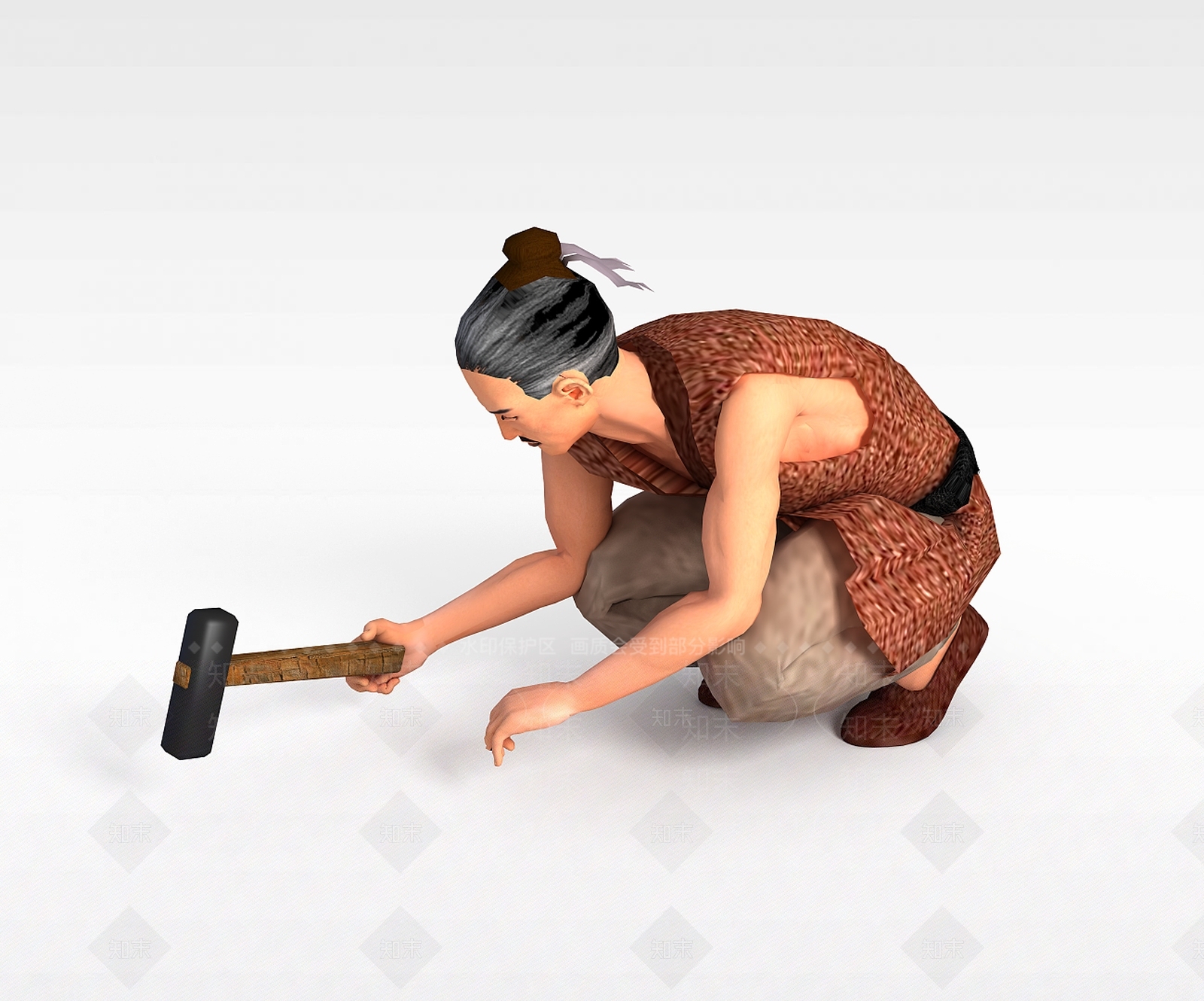 现代古代人物3D模型下载【ID:1198050701】