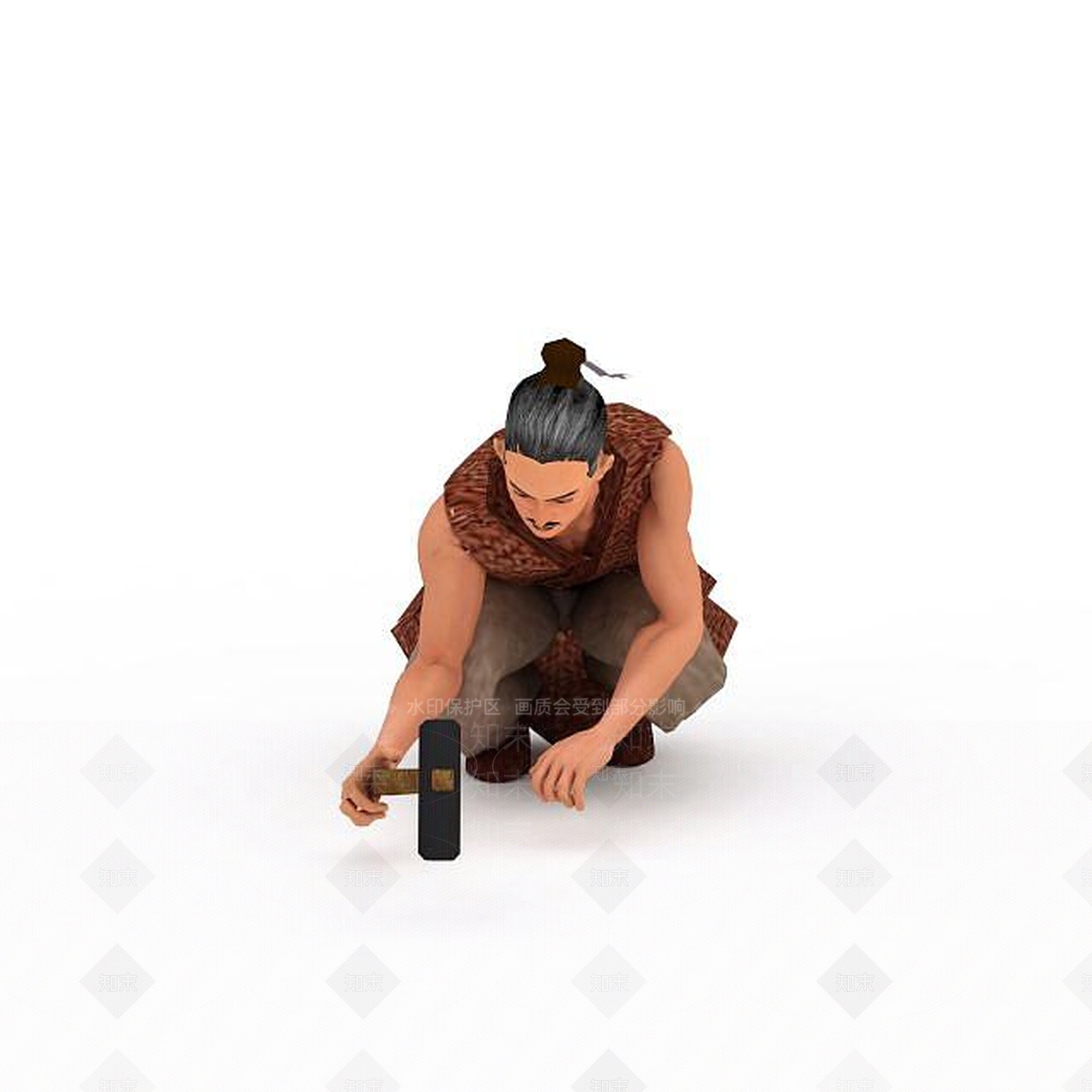现代古代人物3D模型下载【ID:1198050701】