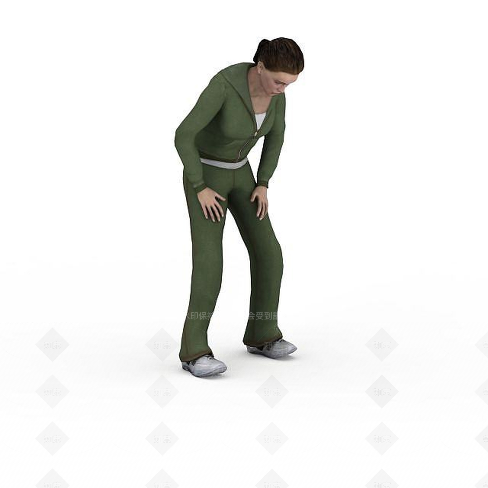 现代运动女子3D模型下载【ID:1198051218】