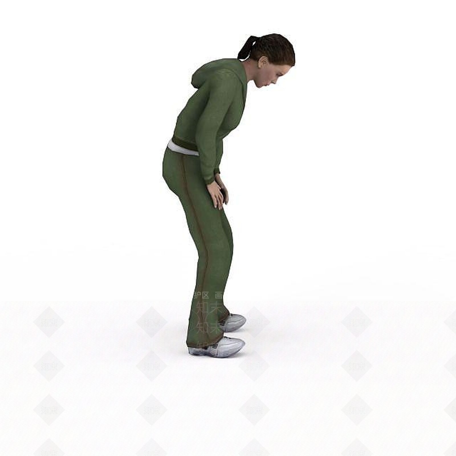 现代运动女子3D模型下载【ID:1198051218】