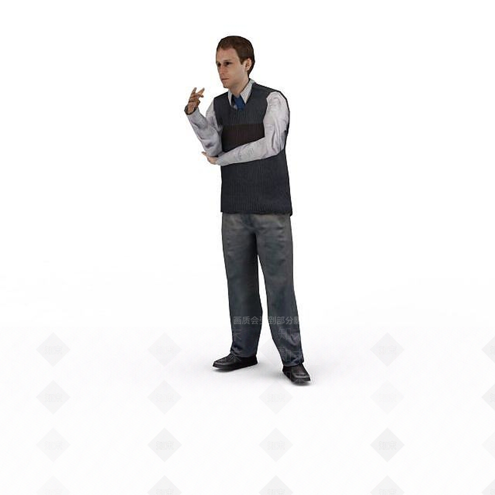 现代男人3D模型下载【ID:1198051377】