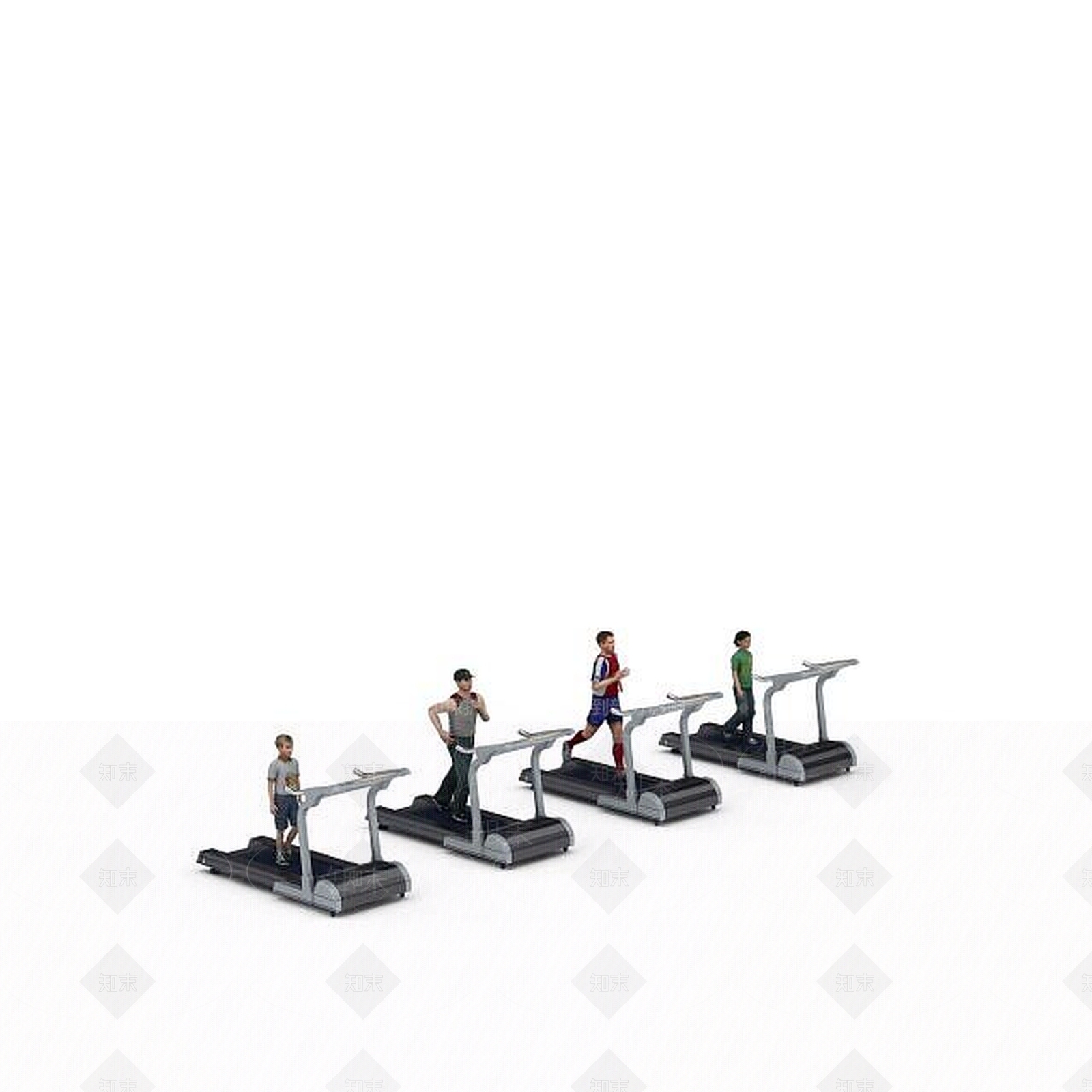 现代多人健身3D模型下载【ID:1198051701】