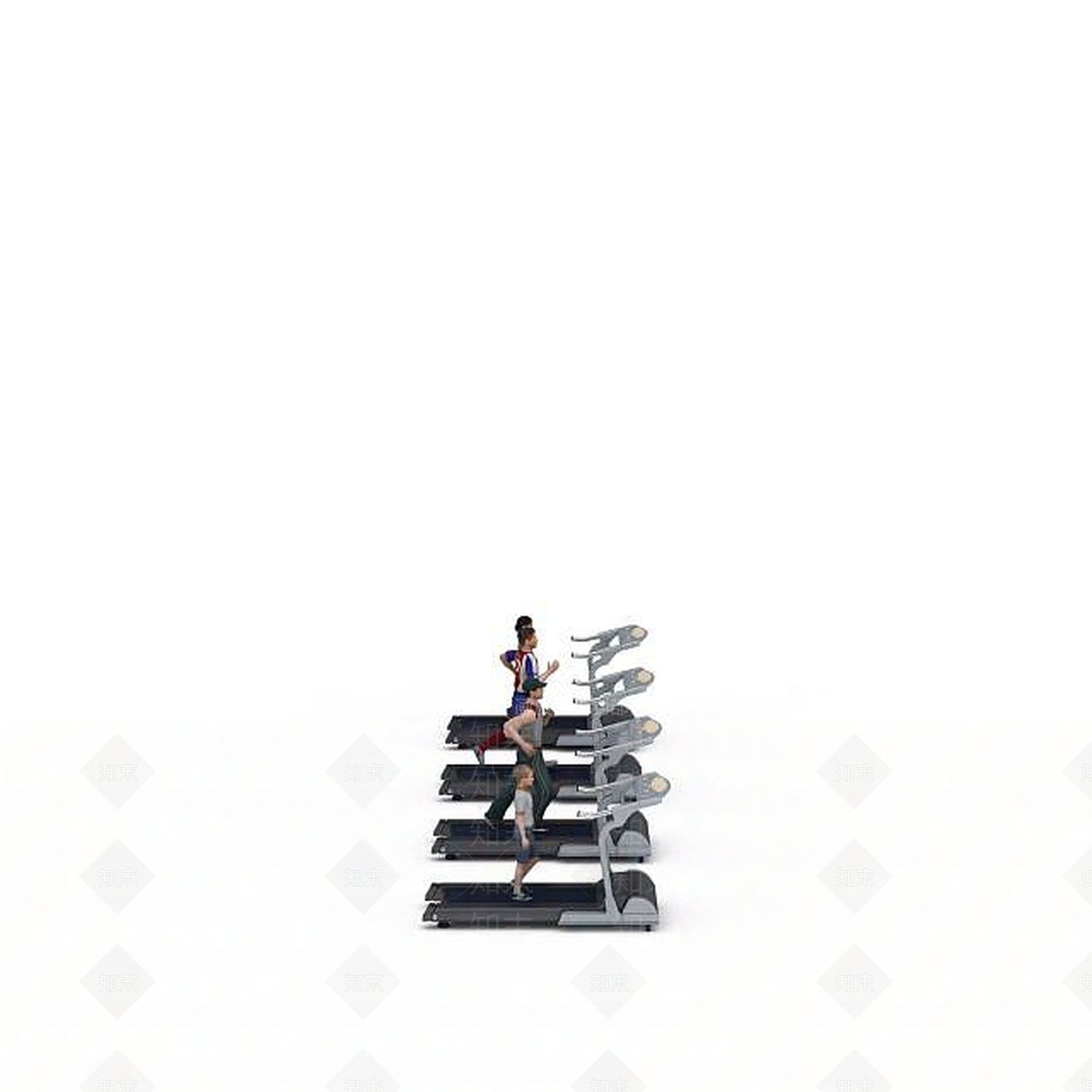 现代多人健身3D模型下载【ID:1198051701】
