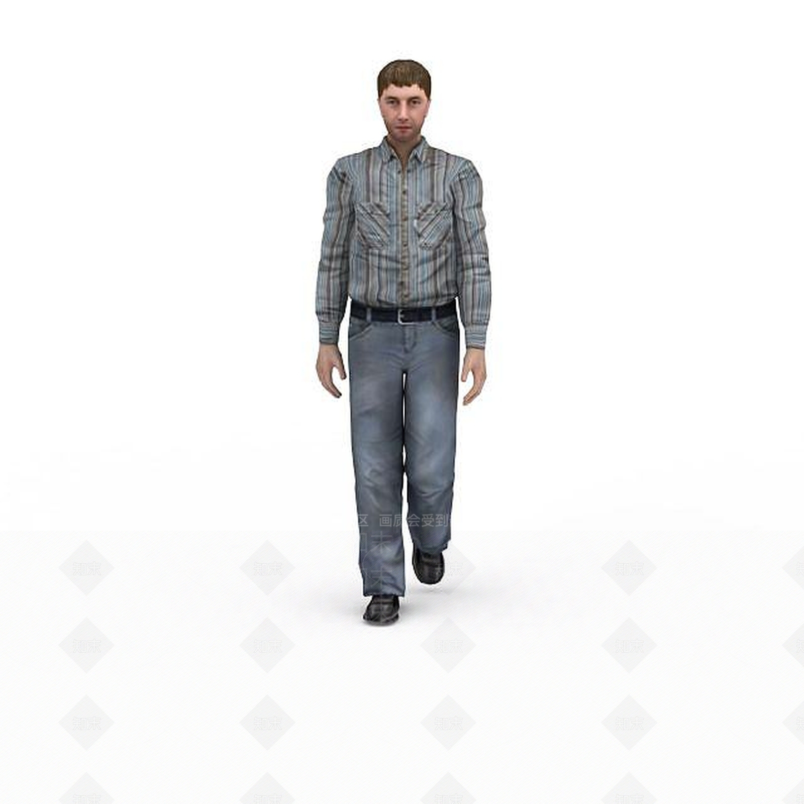 现代走路的人3D模型下载【ID:1198052295】