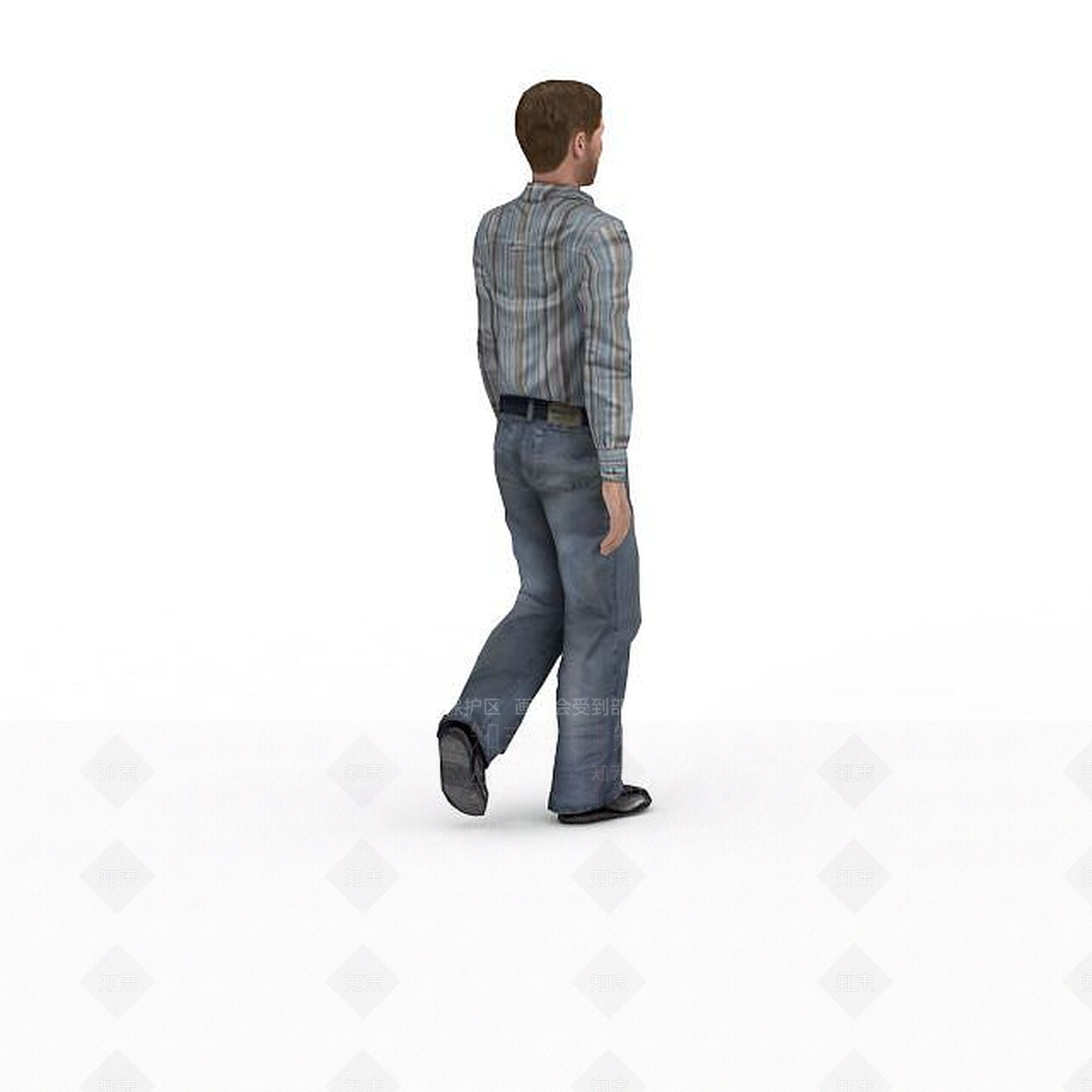 现代走路的人3D模型下载【ID:1198052295】