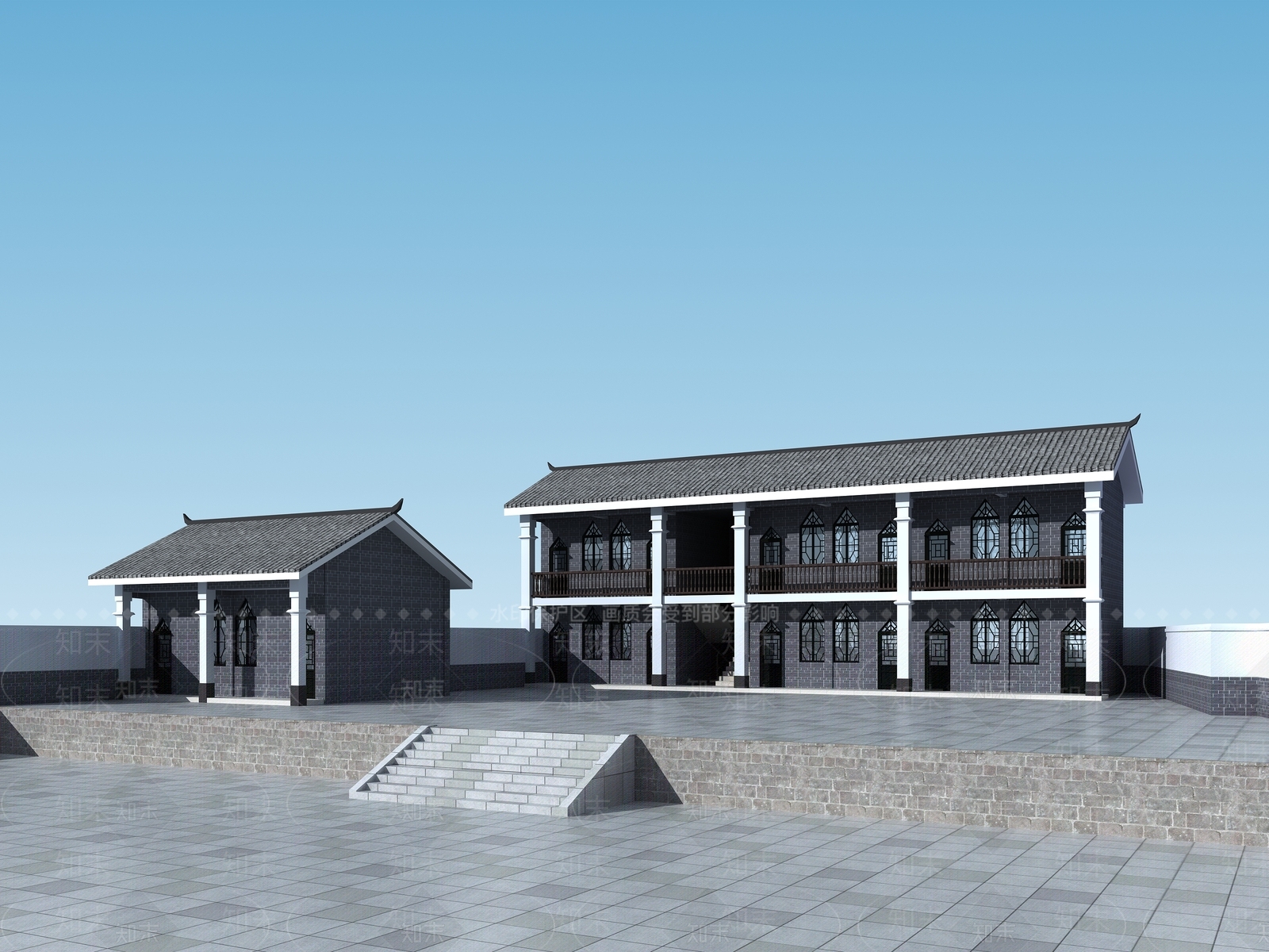 复古古建3D模型下载【ID:1198057453】