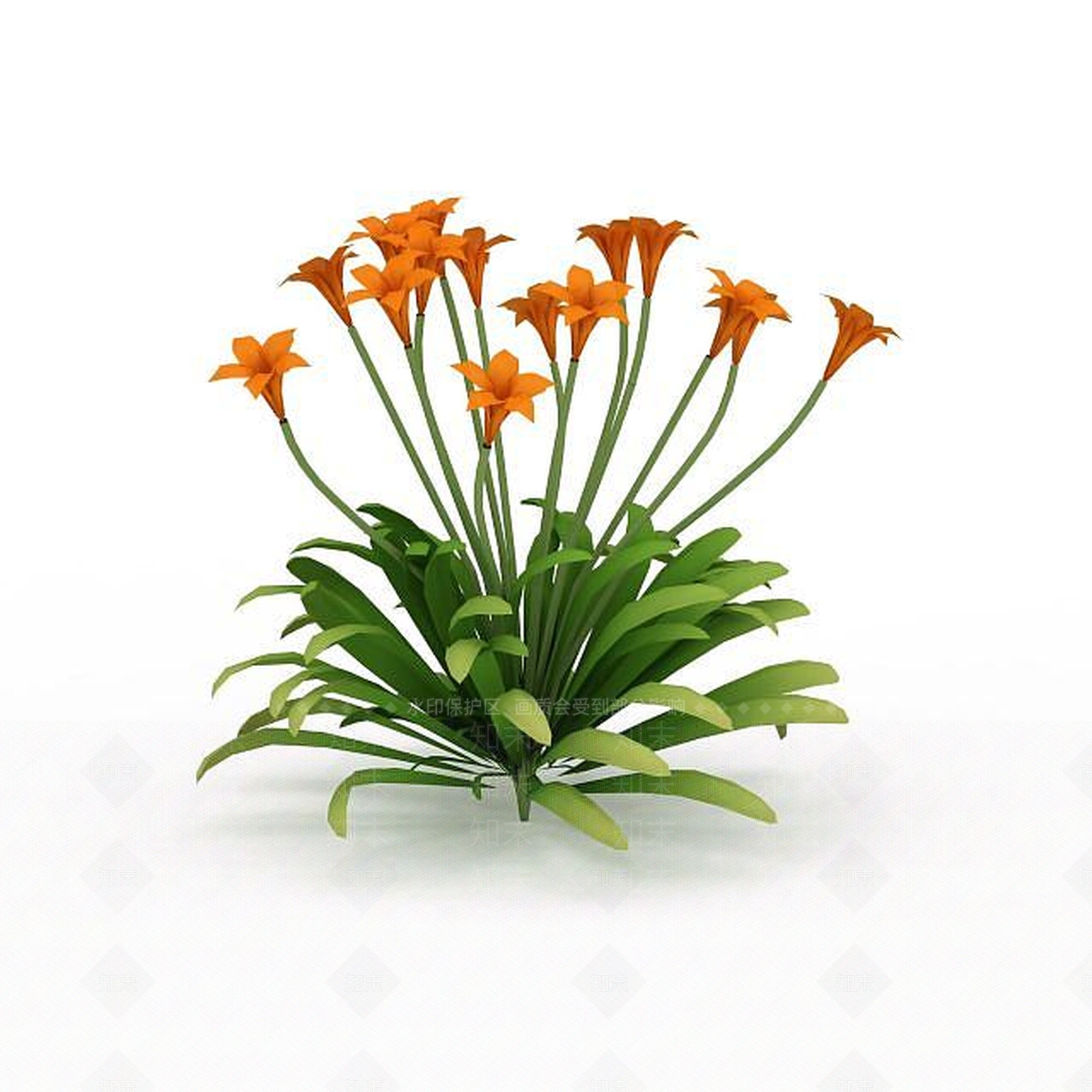 现代兰花3D模型下载【ID:1198057898】