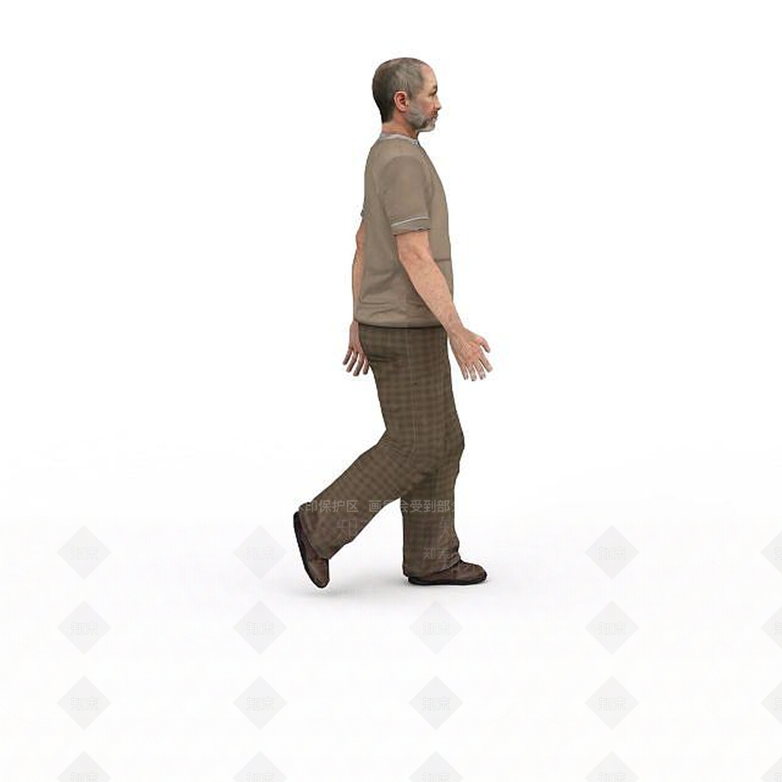 现代老人3D模型下载【ID:1198057918】
